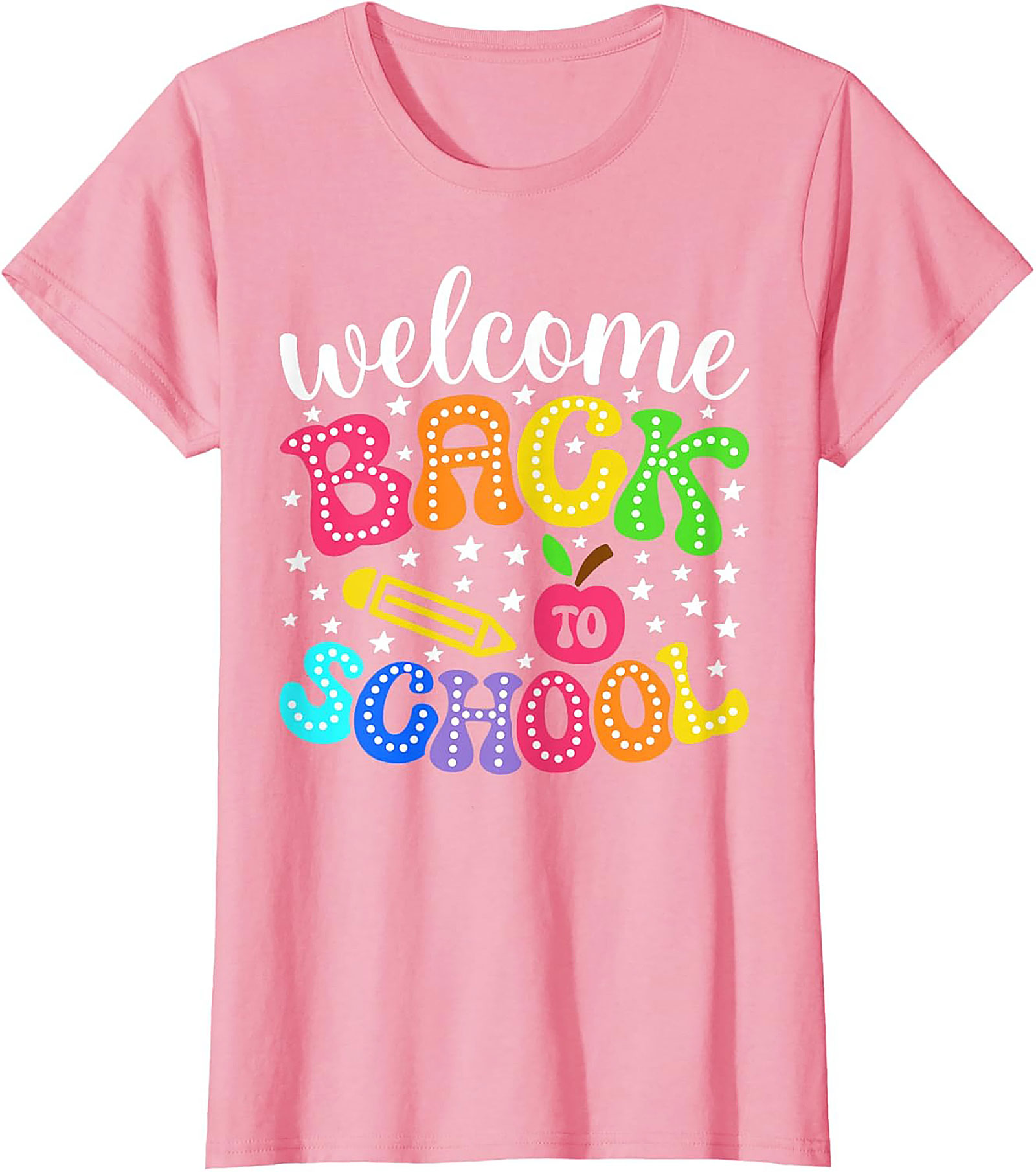 Welcome Back to School Graphic Tee | Funky Colorful Retro Teacher & Student Unisex Shirt
