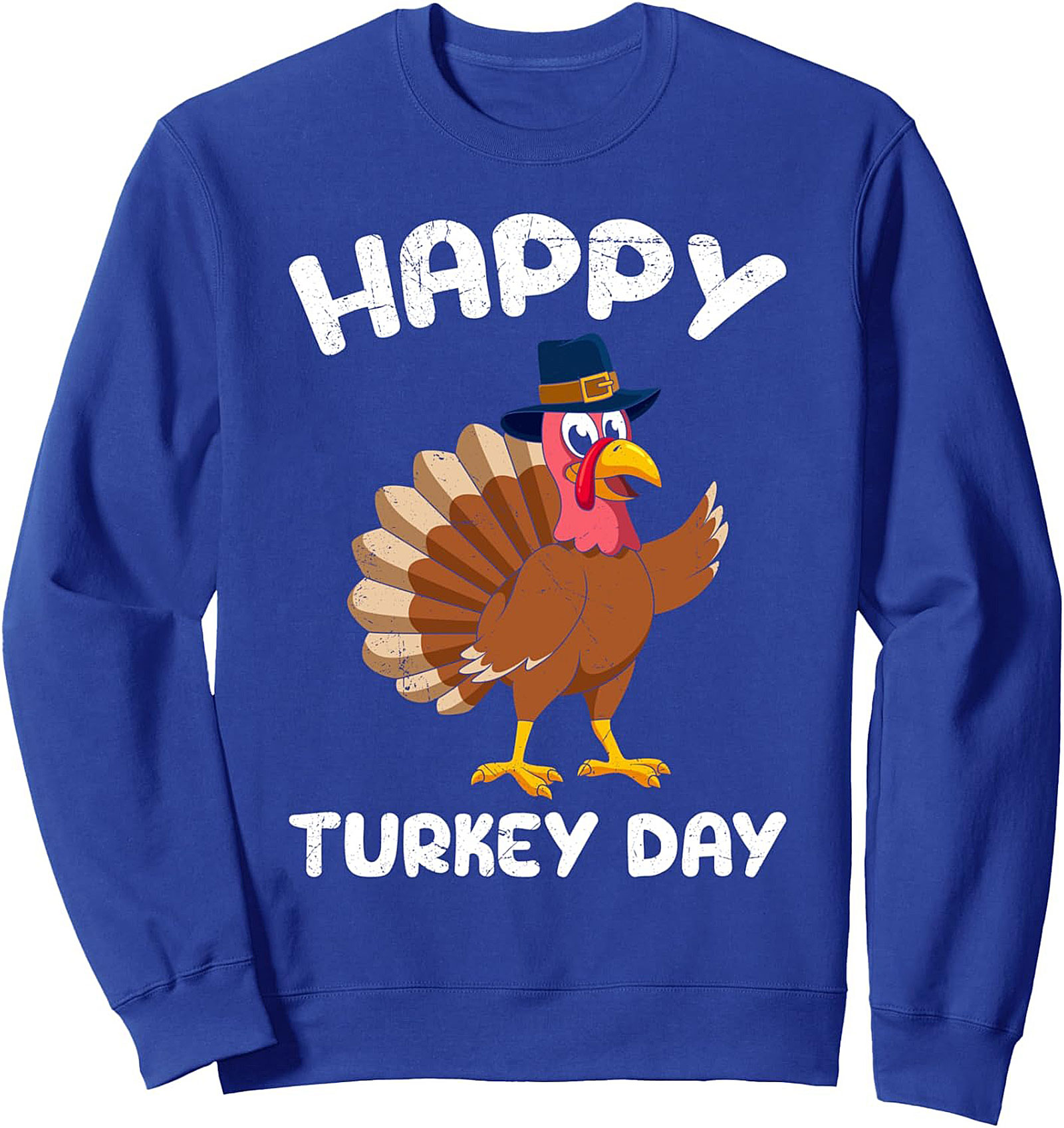 Happy Turkey Day Thanksgiving Crewneck Sweatshirt | Gift