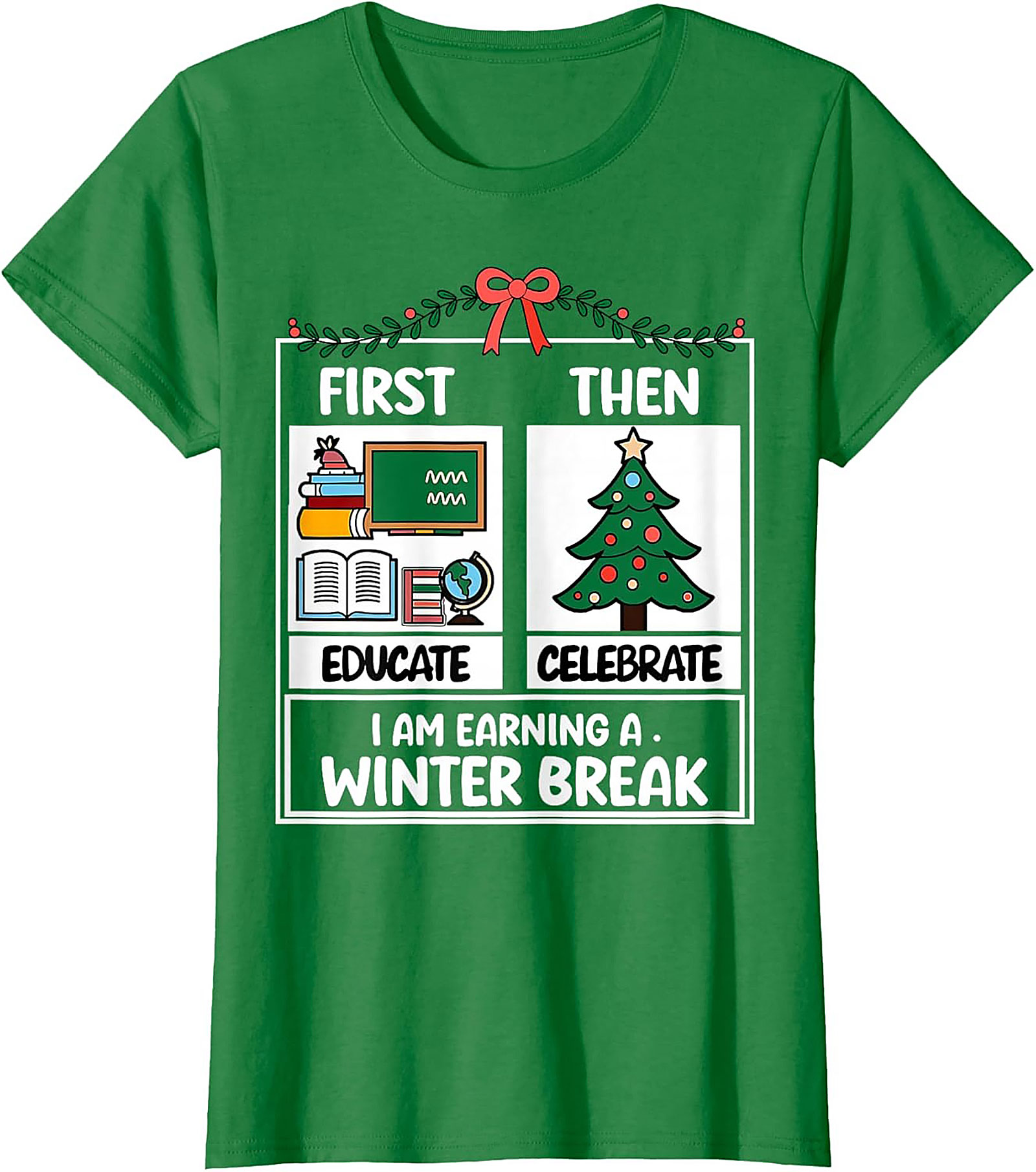 Funny Teacher Winter Break Graphic Tee Educator Shirt
