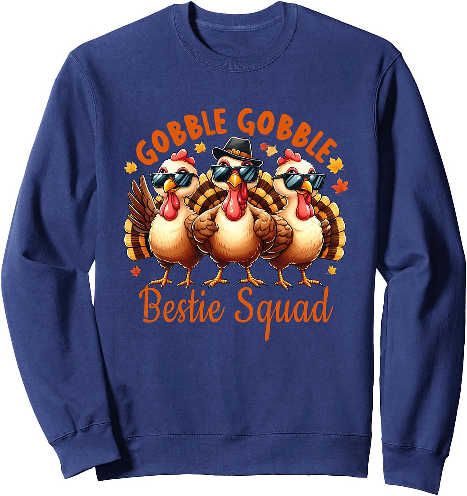 Gobble Gobble Bestie Squad Thanksgiving Crewneck