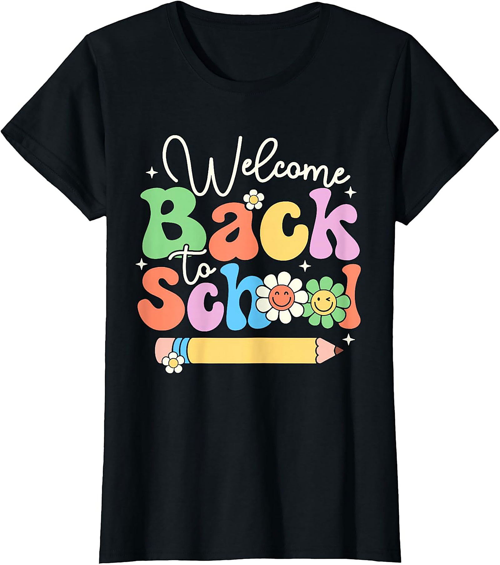 Groovy Back to School T-shirt | Retro Welcome Teacher Graphic Tee