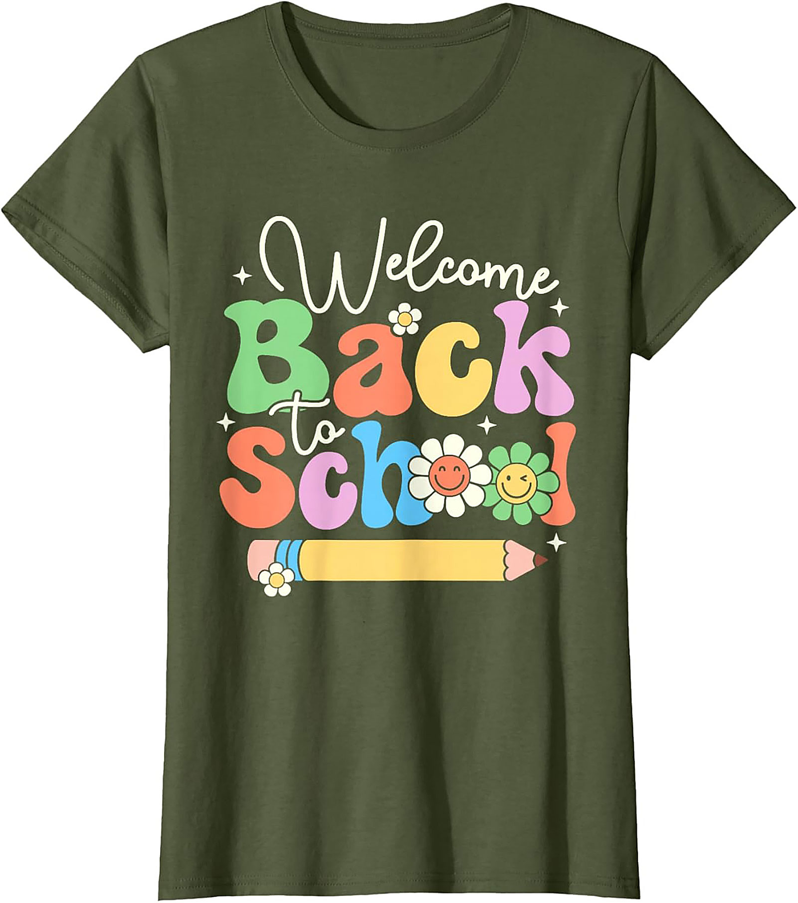 Groovy Back to School T-shirt | Retro Welcome Teacher Graphic Tee