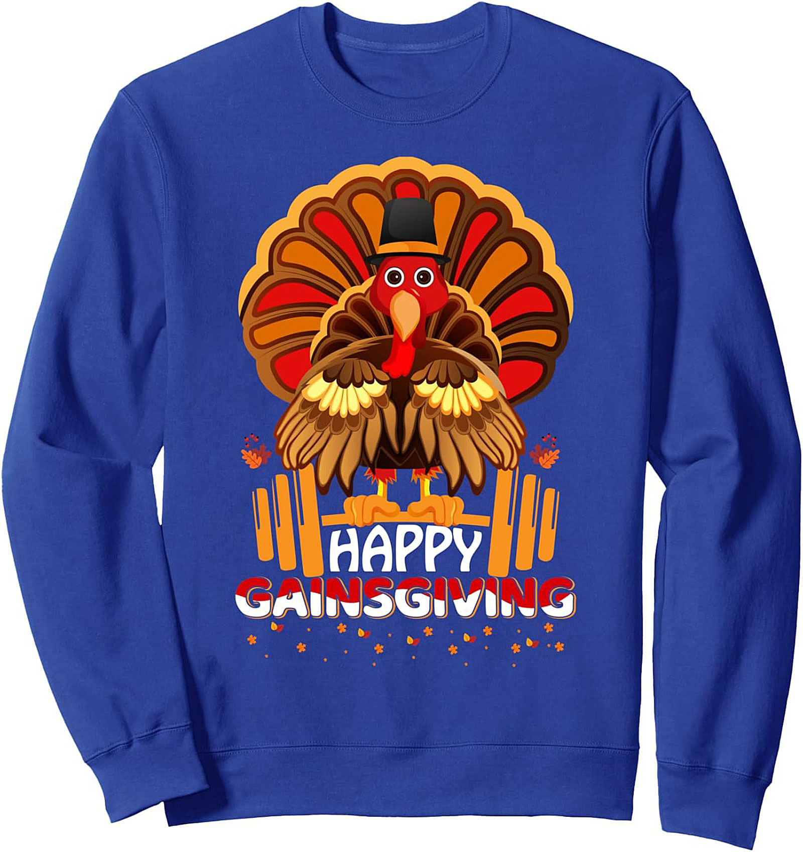 Funny Gainsgiving Thanksgiving Gym Sweatshirt | Crewneck