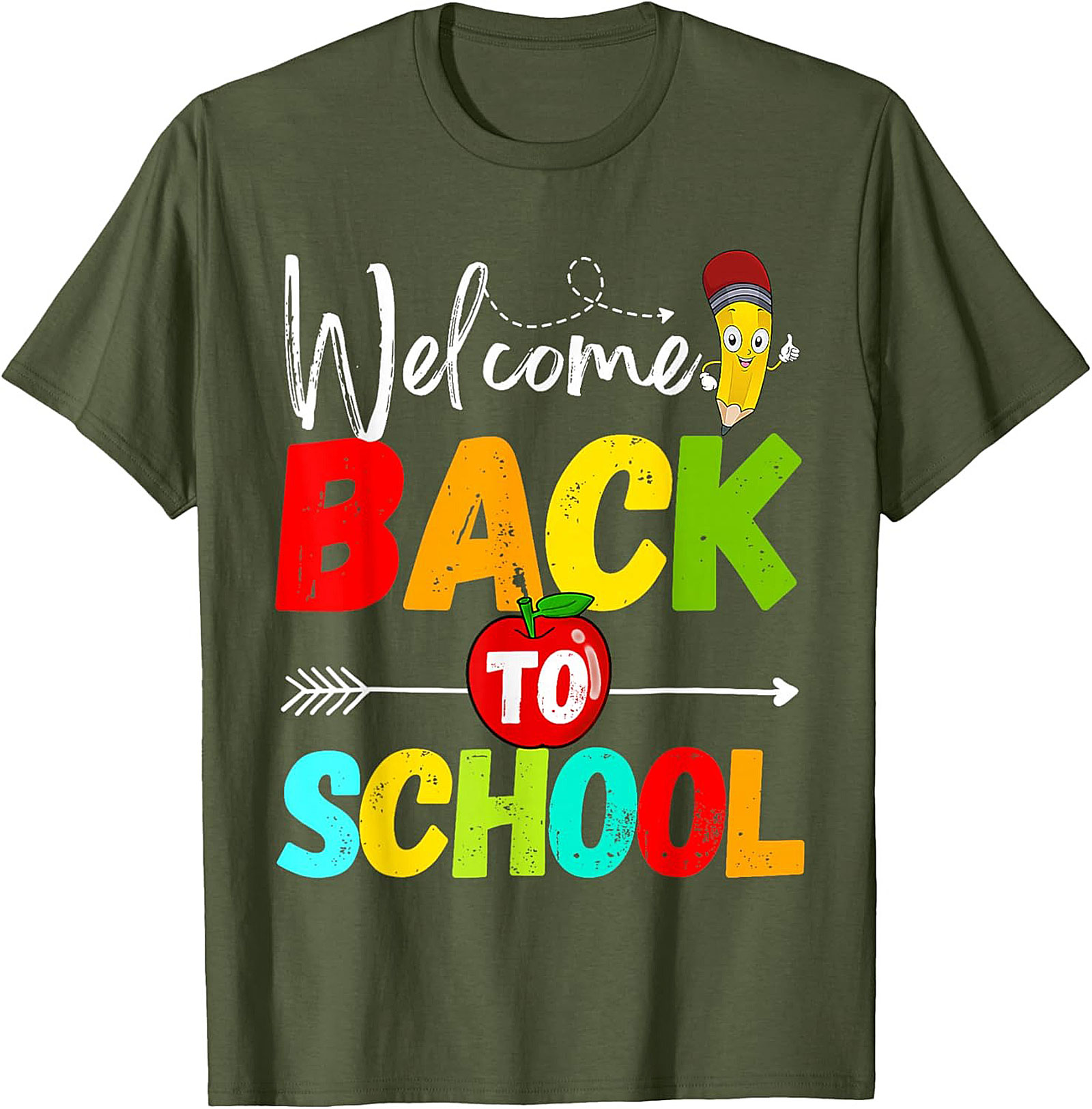 Welcome Back to School T-Shirt | Colorful First Day of School Graphic Tee