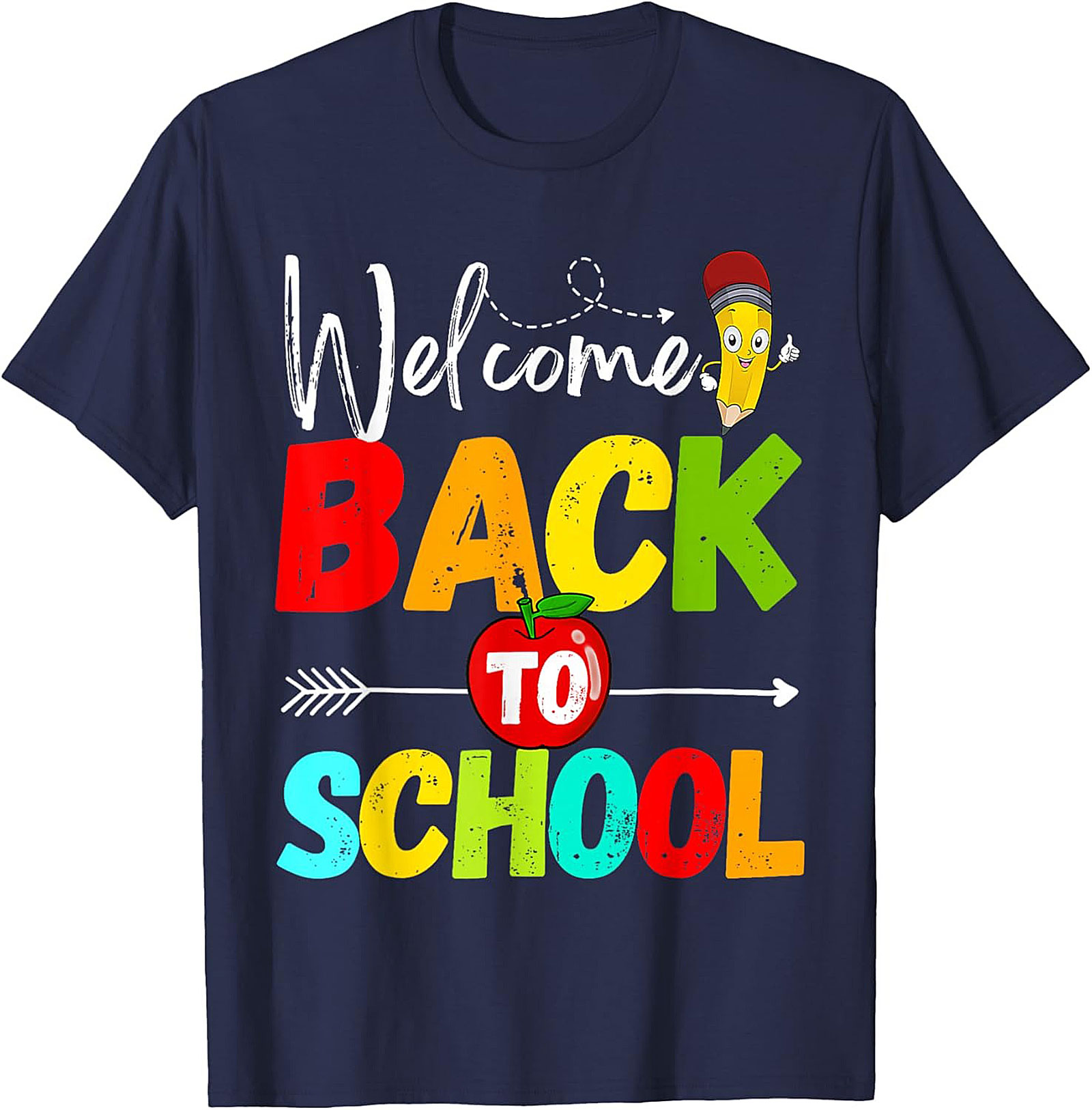 Welcome Back to School T-Shirt | Colorful First Day of School Graphic Tee