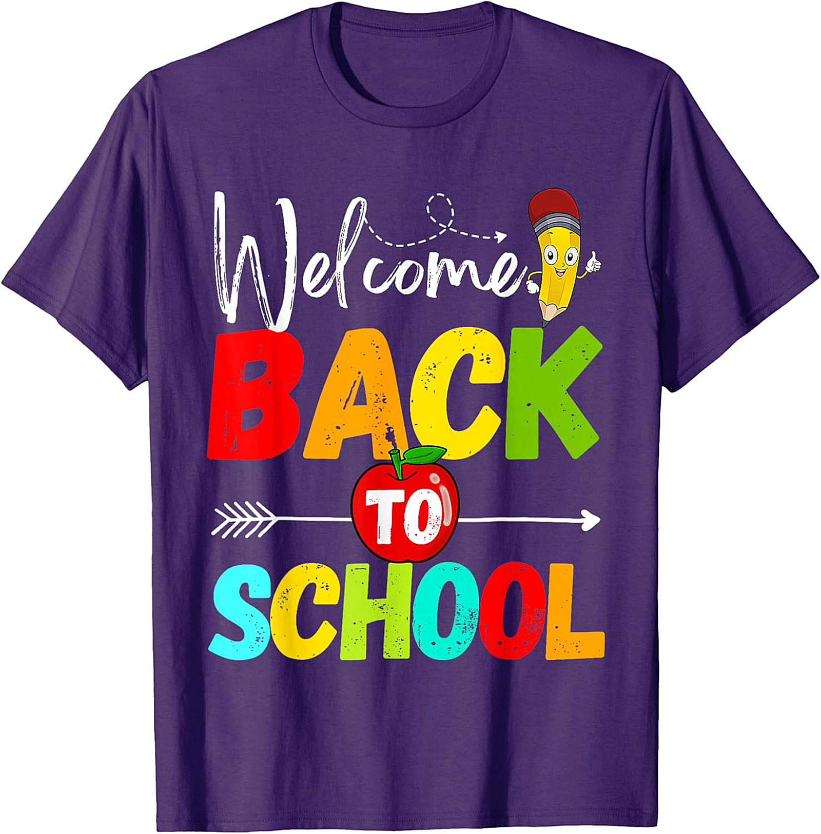 Welcome Back to School T-Shirt | Colorful First Day of School Graphic Tee