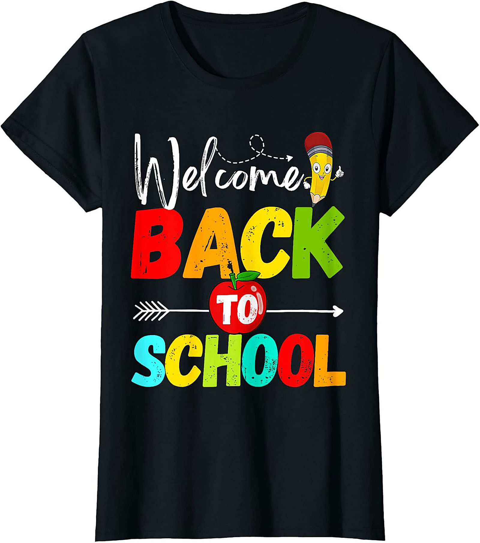 Welcome Back to School T-Shirt | Colorful First Day of School Graphic Tee