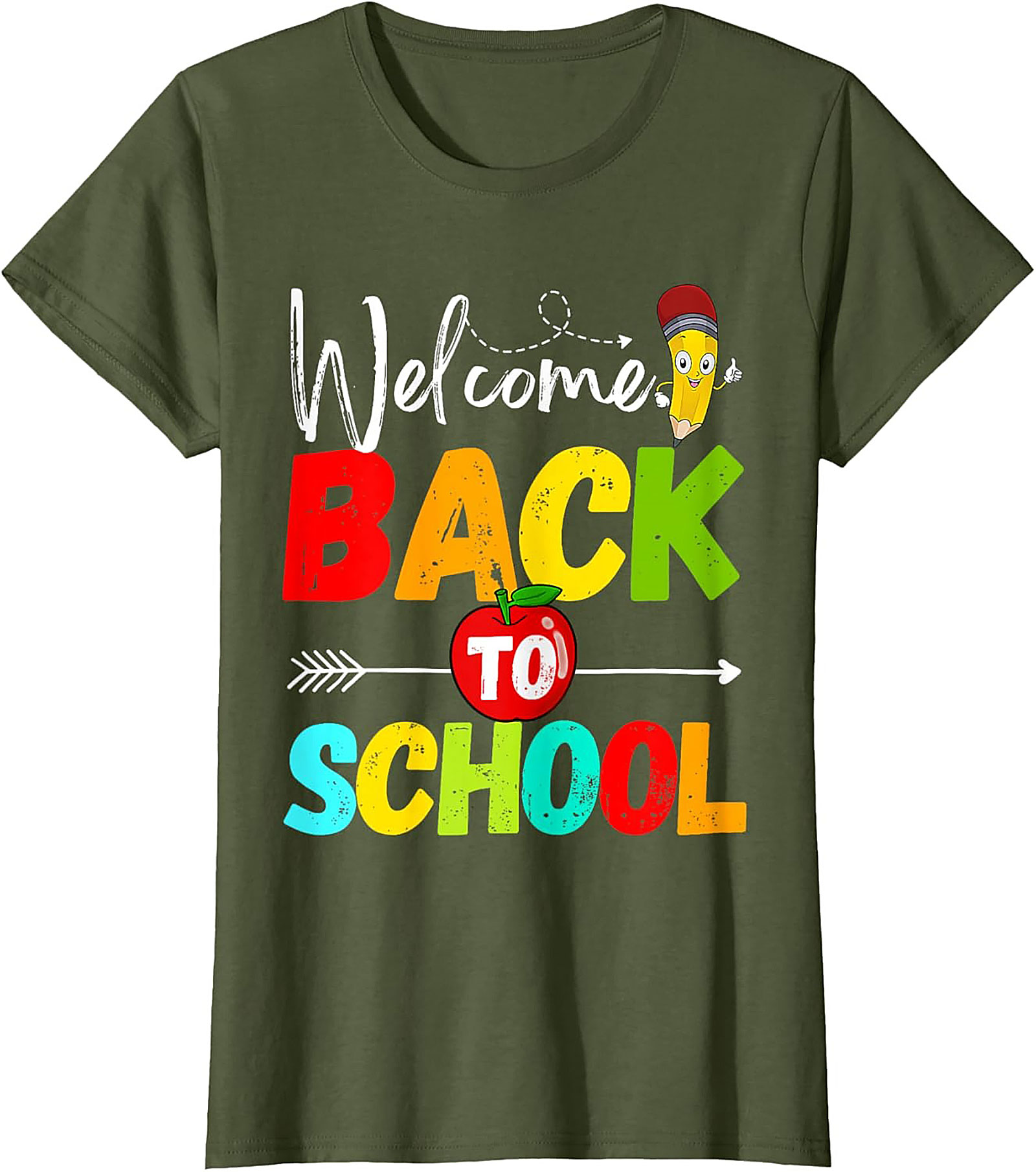Welcome Back to School T-Shirt | Colorful First Day of School Graphic Tee