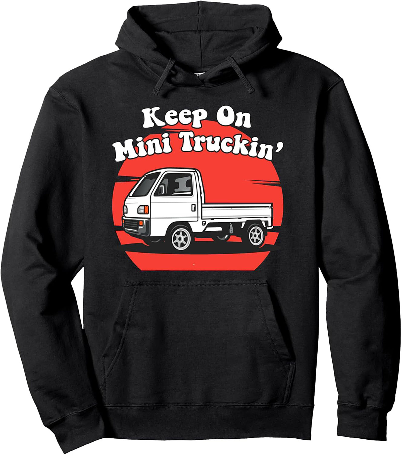 Mini Truck Pullover Hoodie JDM Kei Truck Graphic Apparel