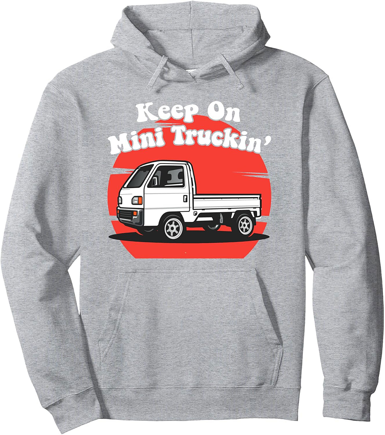 Mini Truck Pullover Hoodie JDM Kei Truck Graphic Apparel