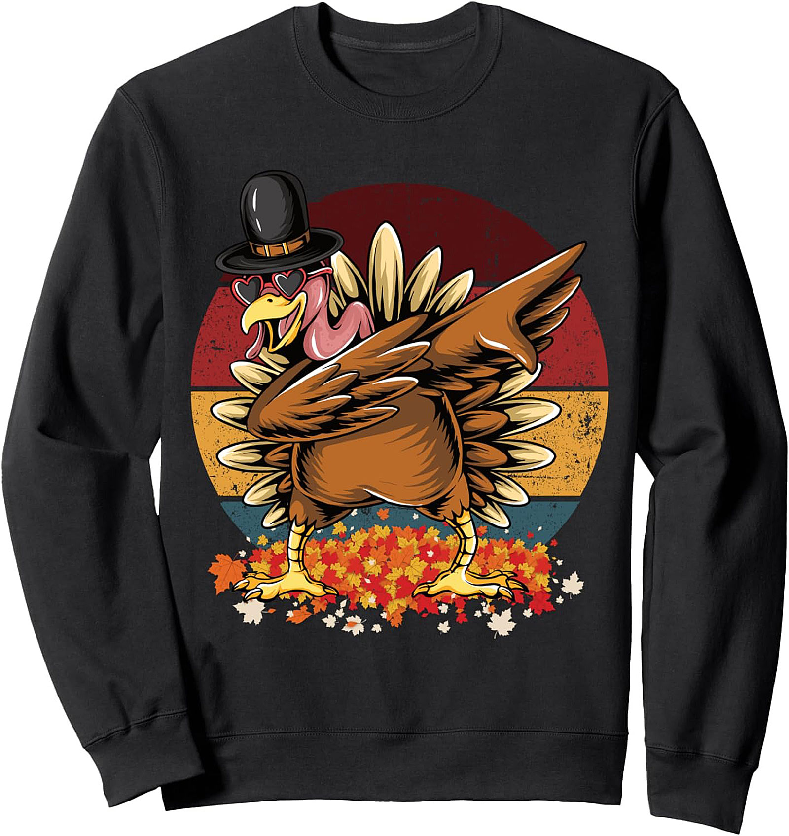 Dabbing Turkey Thanksgiving Crewneck | Funny Pullover Gift