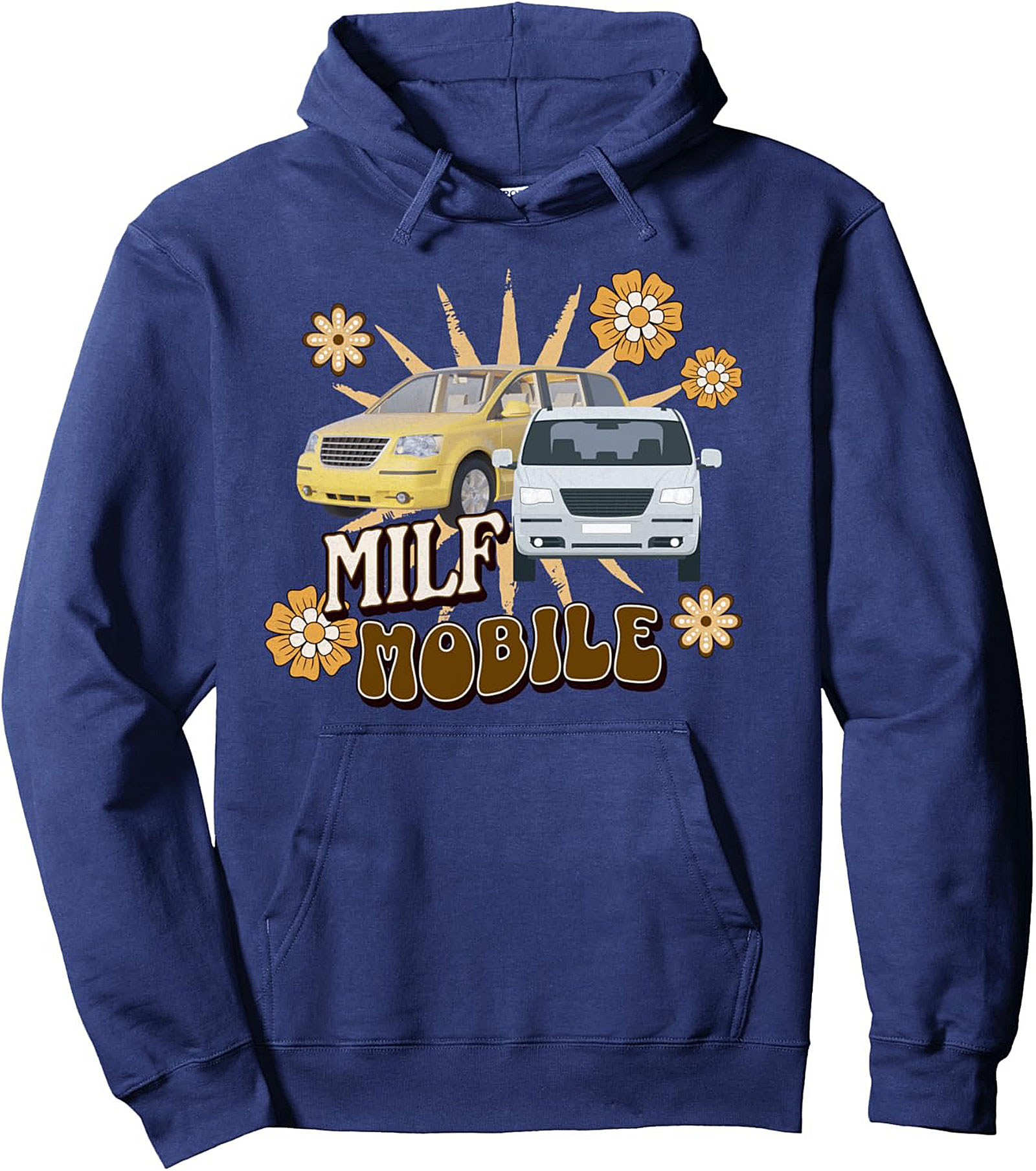 MILF Mobile Pullover Hoodie | Funny Minivan Mom Graphic