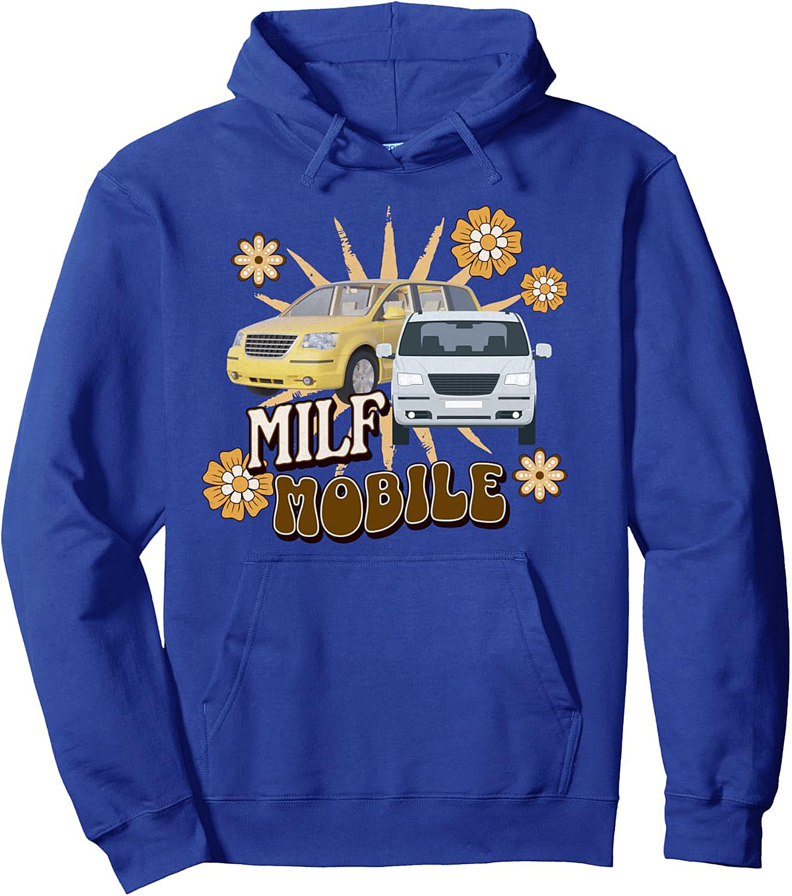 MILF Mobile Pullover Hoodie | Funny Minivan Mom Graphic
