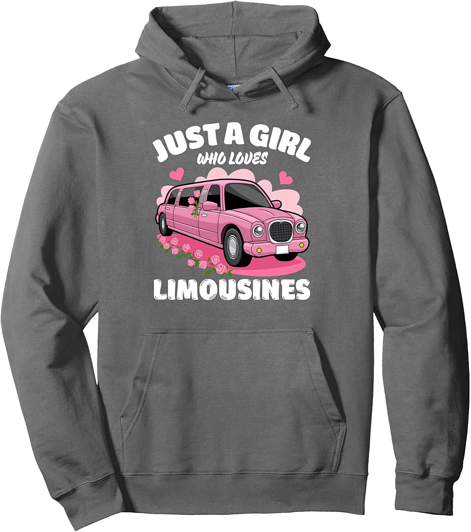 Pink Limo Lover Graphic Hoodie Cozy Pullover Gift