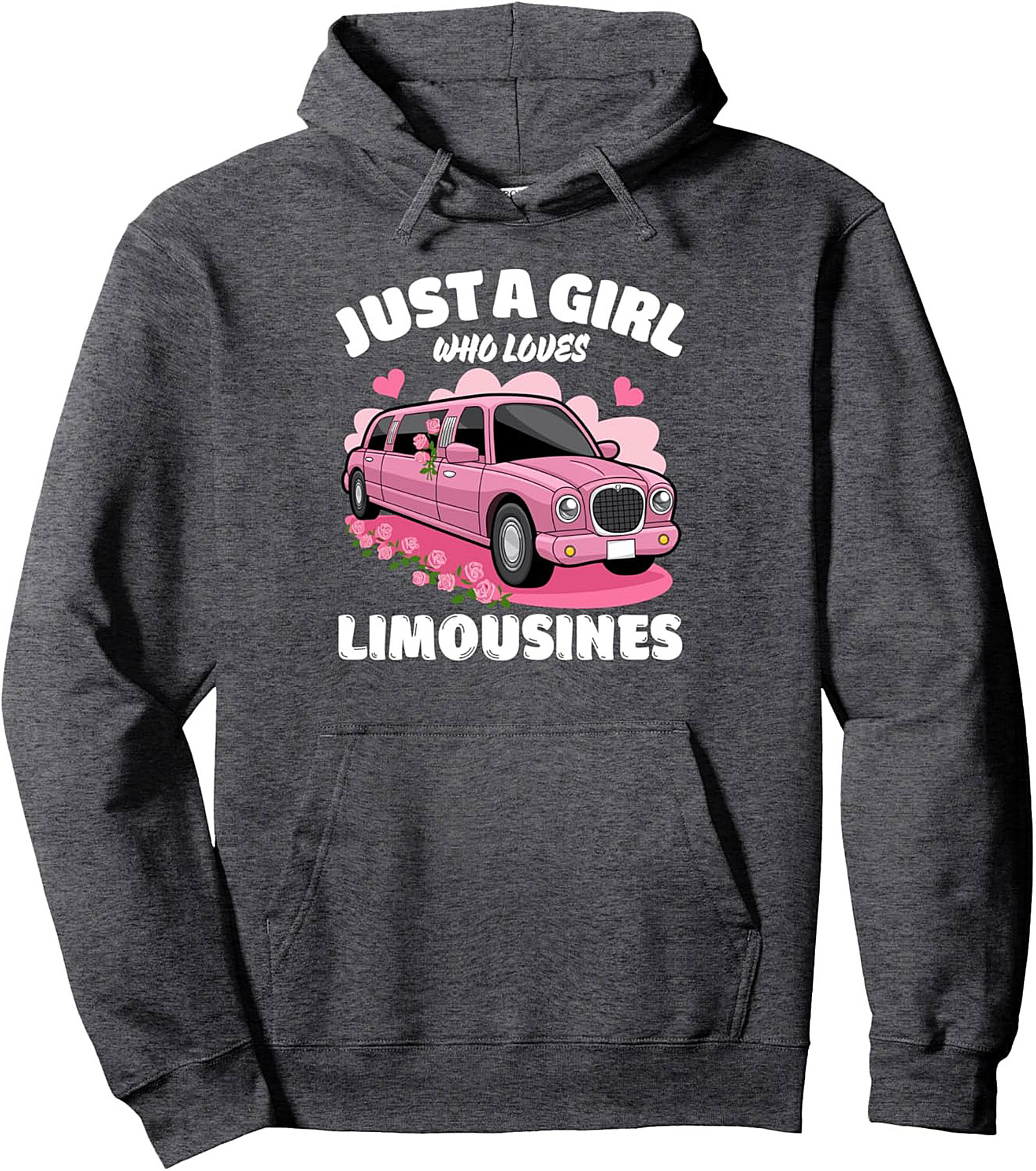 Pink Limo Lover Graphic Hoodie Cozy Pullover Gift