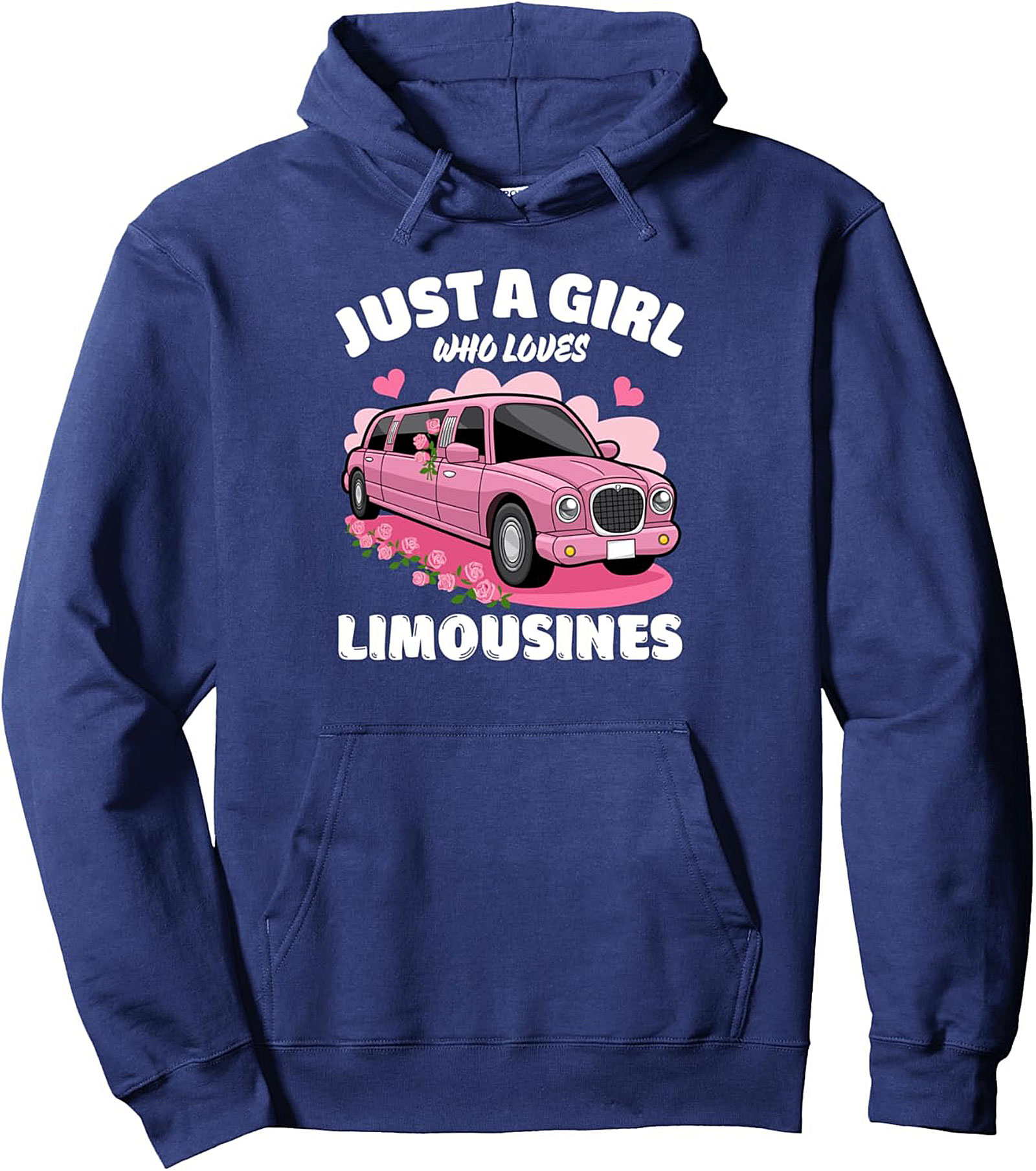 Pink Limo Lover Graphic Hoodie Cozy Pullover Gift