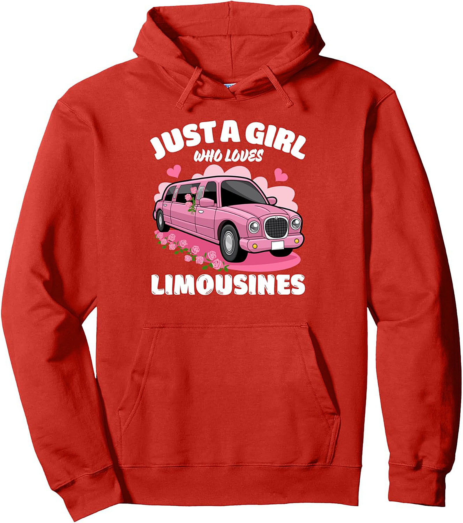 Pink Limo Lover Graphic Hoodie Cozy Pullover Gift