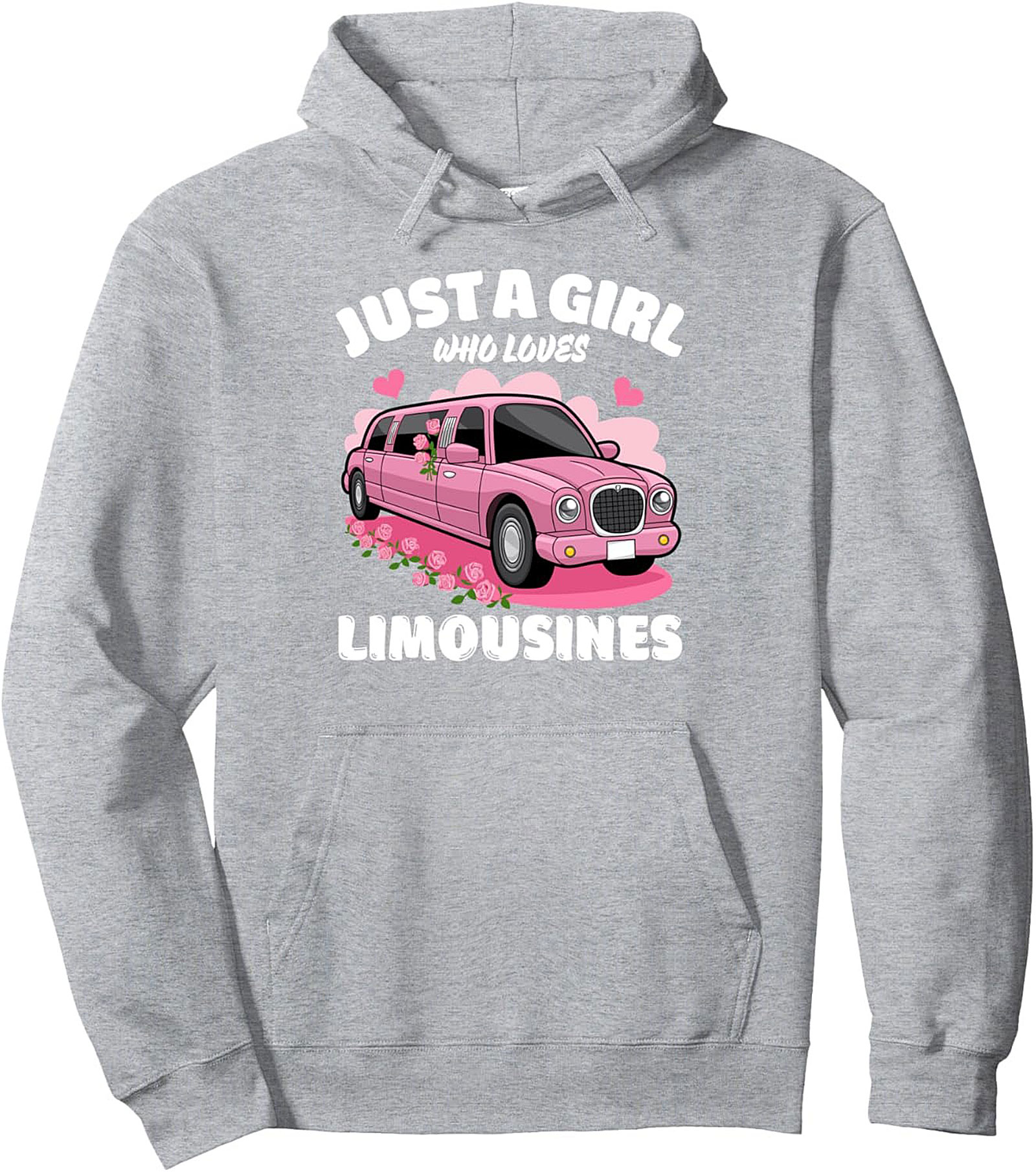 Pink Limo Lover Graphic Hoodie Cozy Pullover Gift