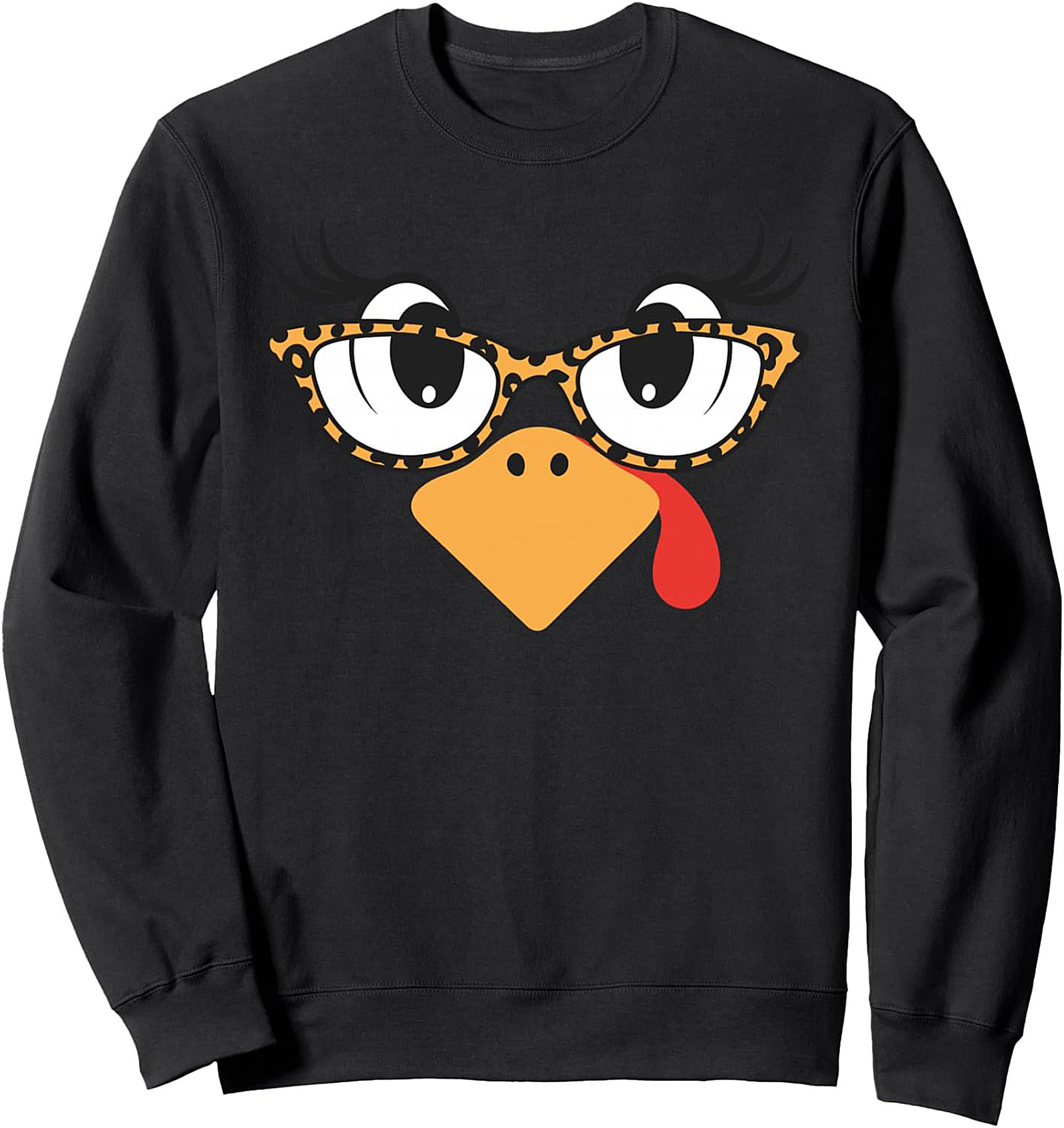 Sassy Turkey Leopard Print Crewneck | Thanksgiving Pullover