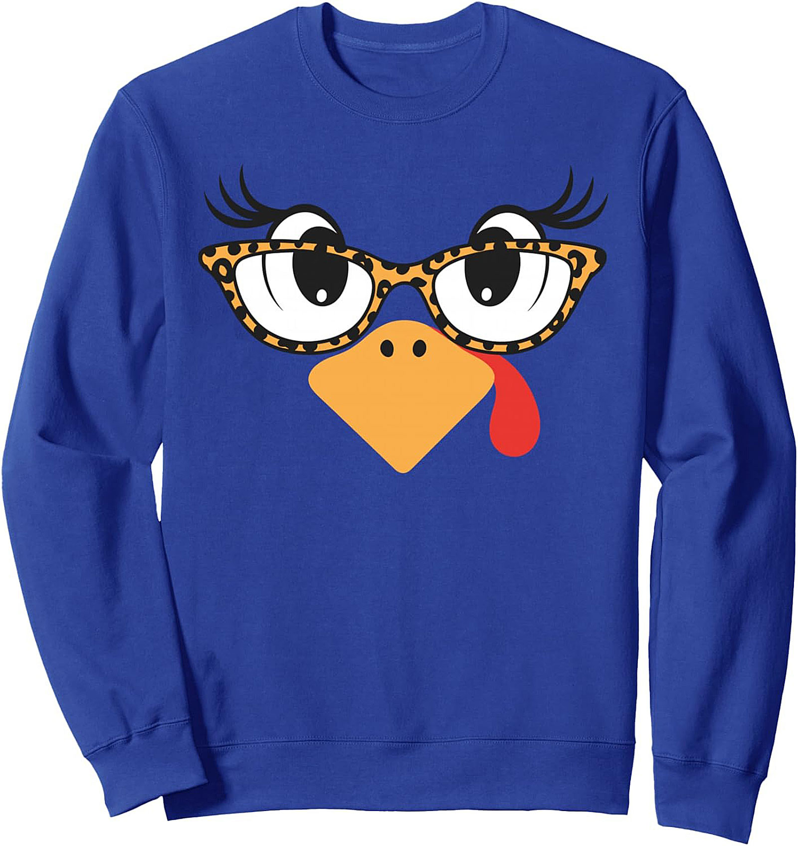 Sassy Turkey Leopard Print Crewneck | Thanksgiving Pullover