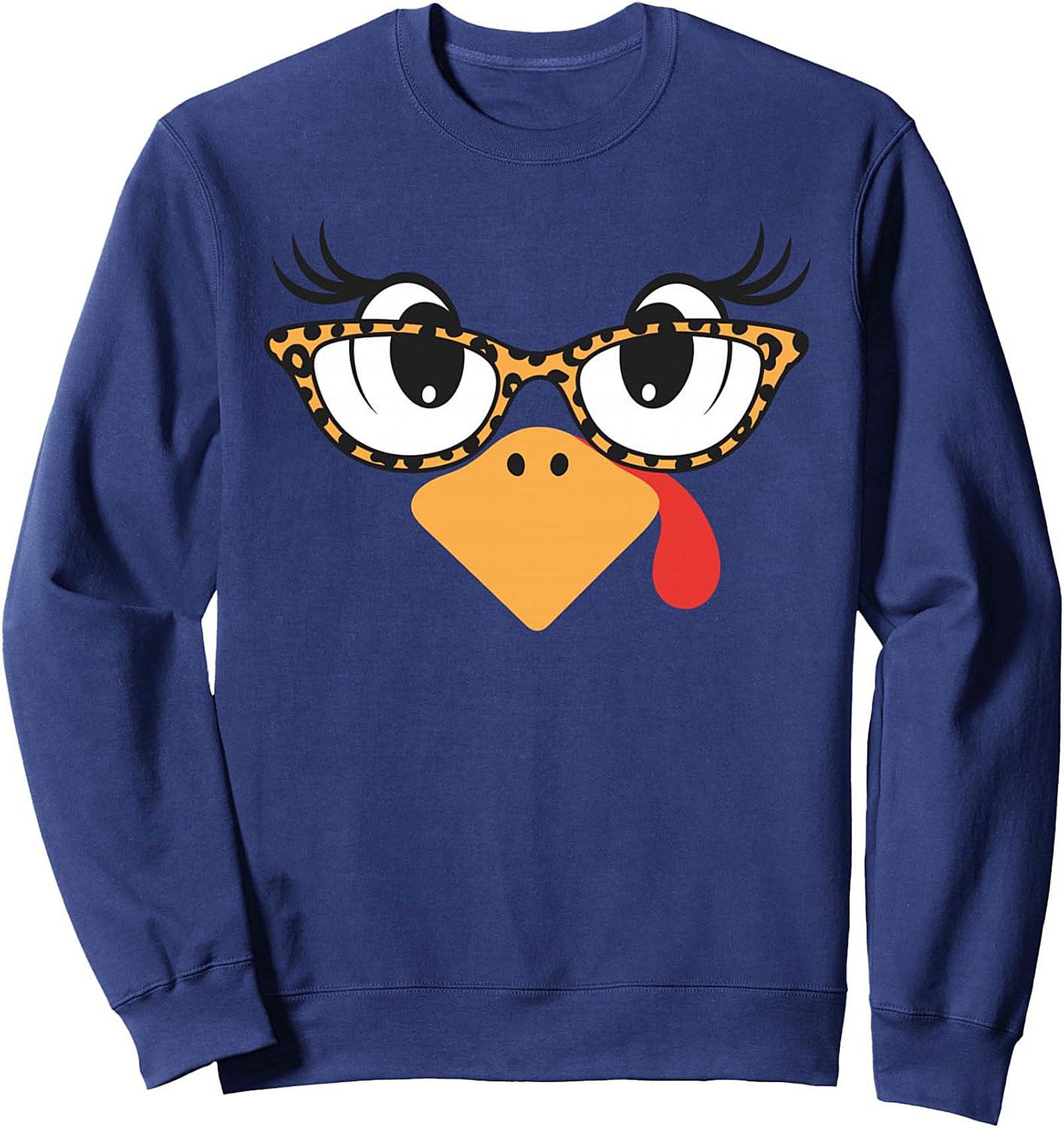 Sassy Turkey Leopard Print Crewneck | Thanksgiving Pullover