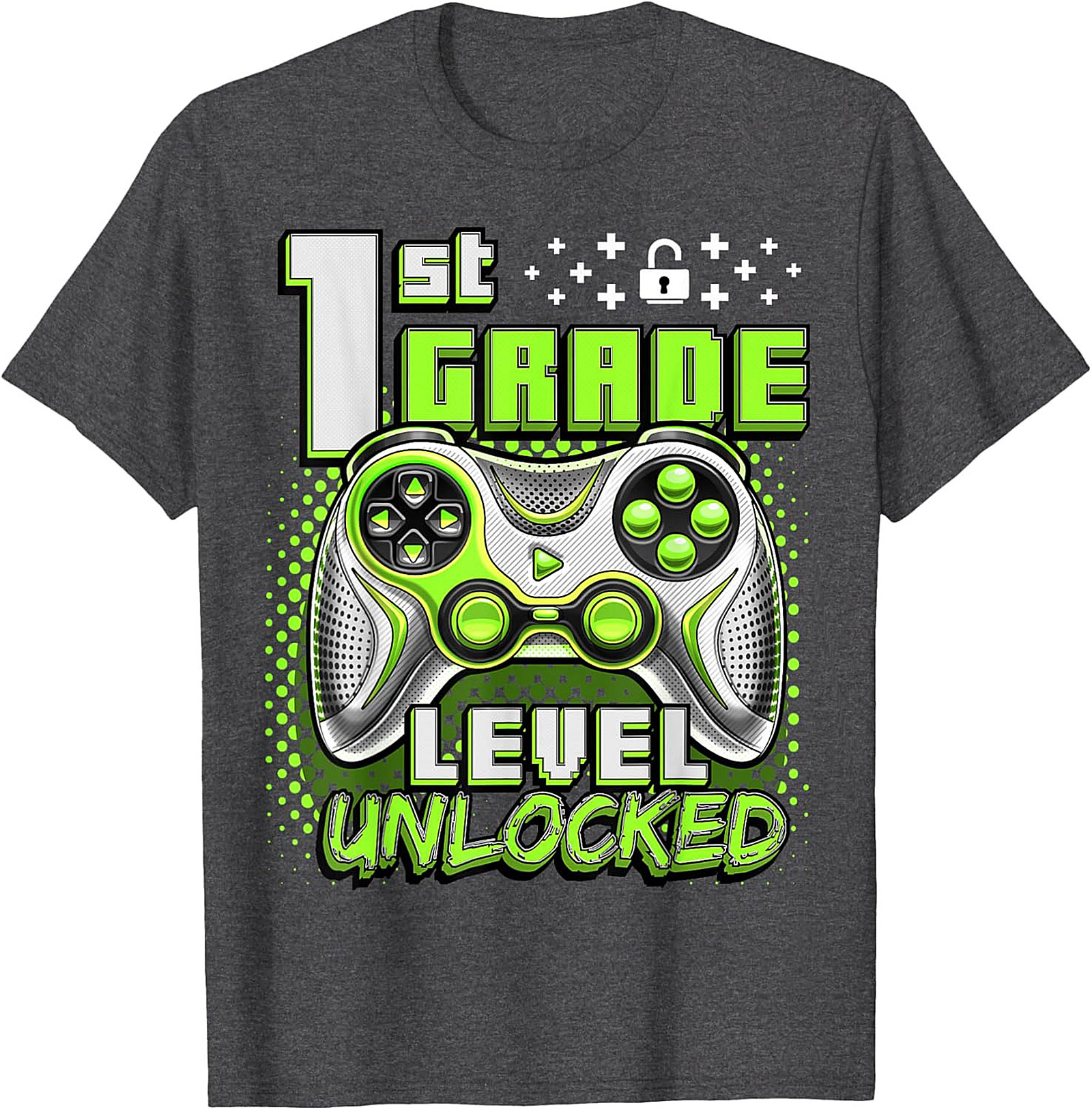 1st Grade Level Unlocked Gamer T-shirt | Back to School Graphic Tee