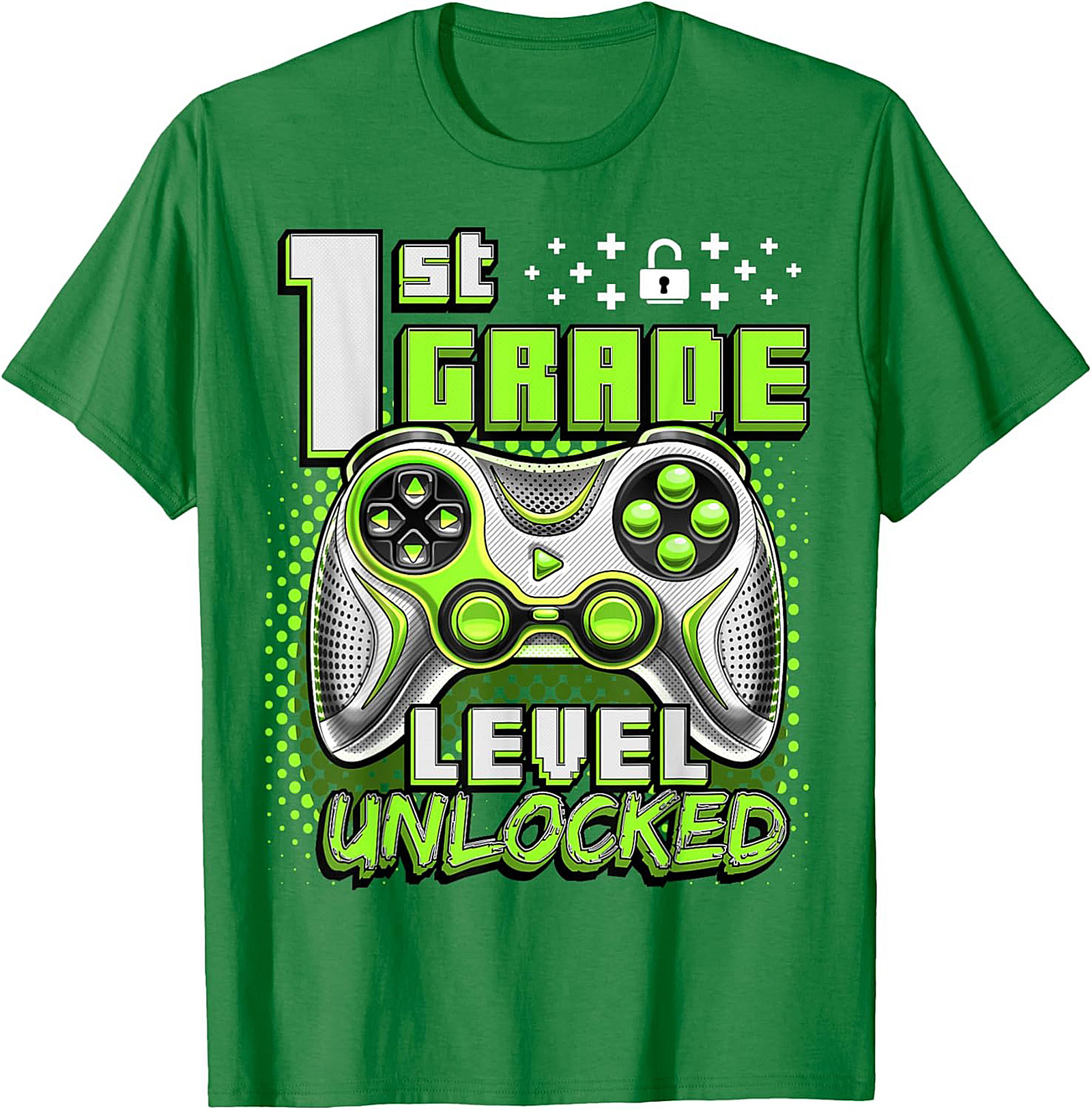 1st Grade Level Unlocked Gamer T-shirt | Back to School Graphic Tee