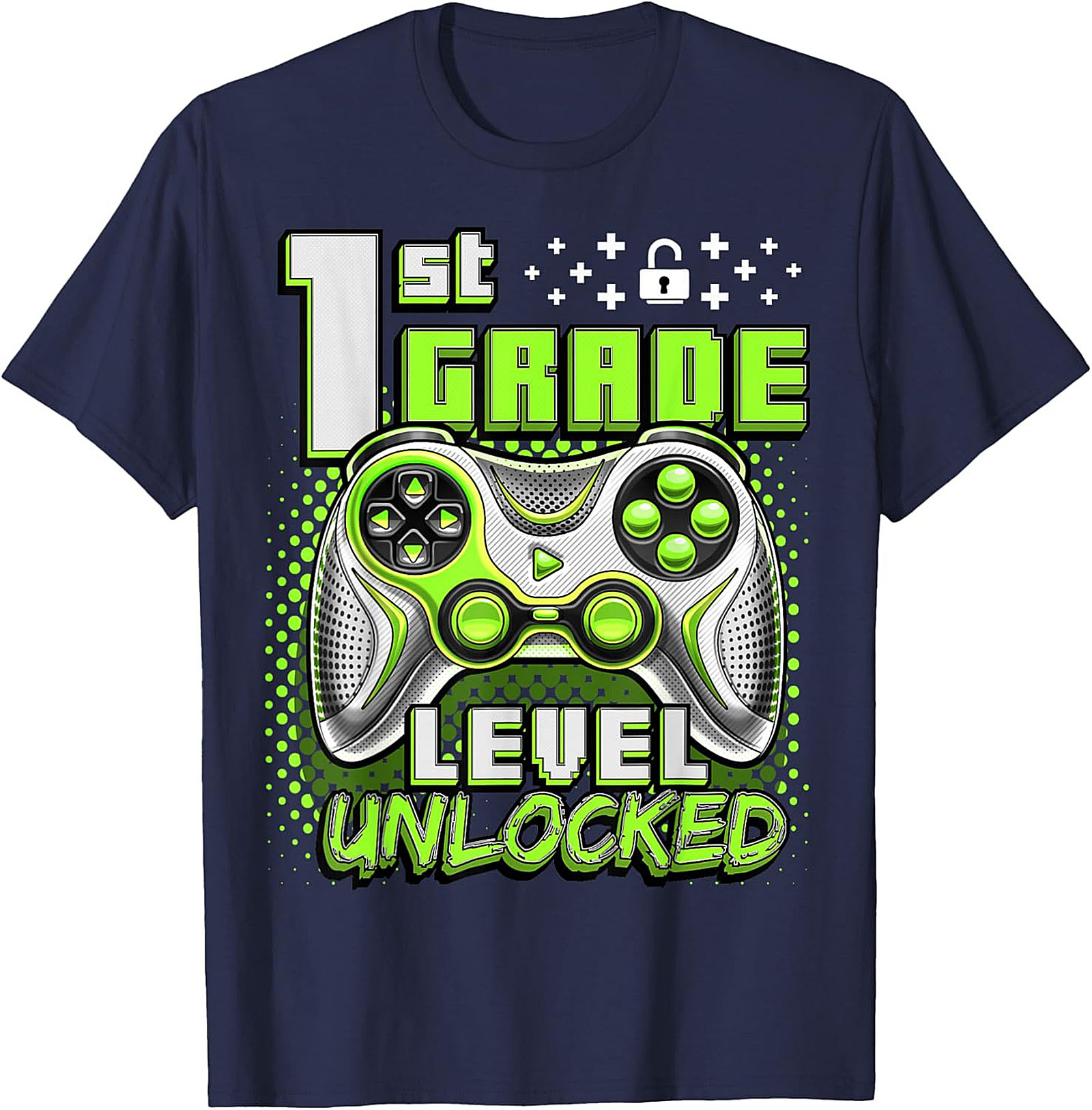 1st Grade Level Unlocked Gamer T-shirt | Back to School Graphic Tee