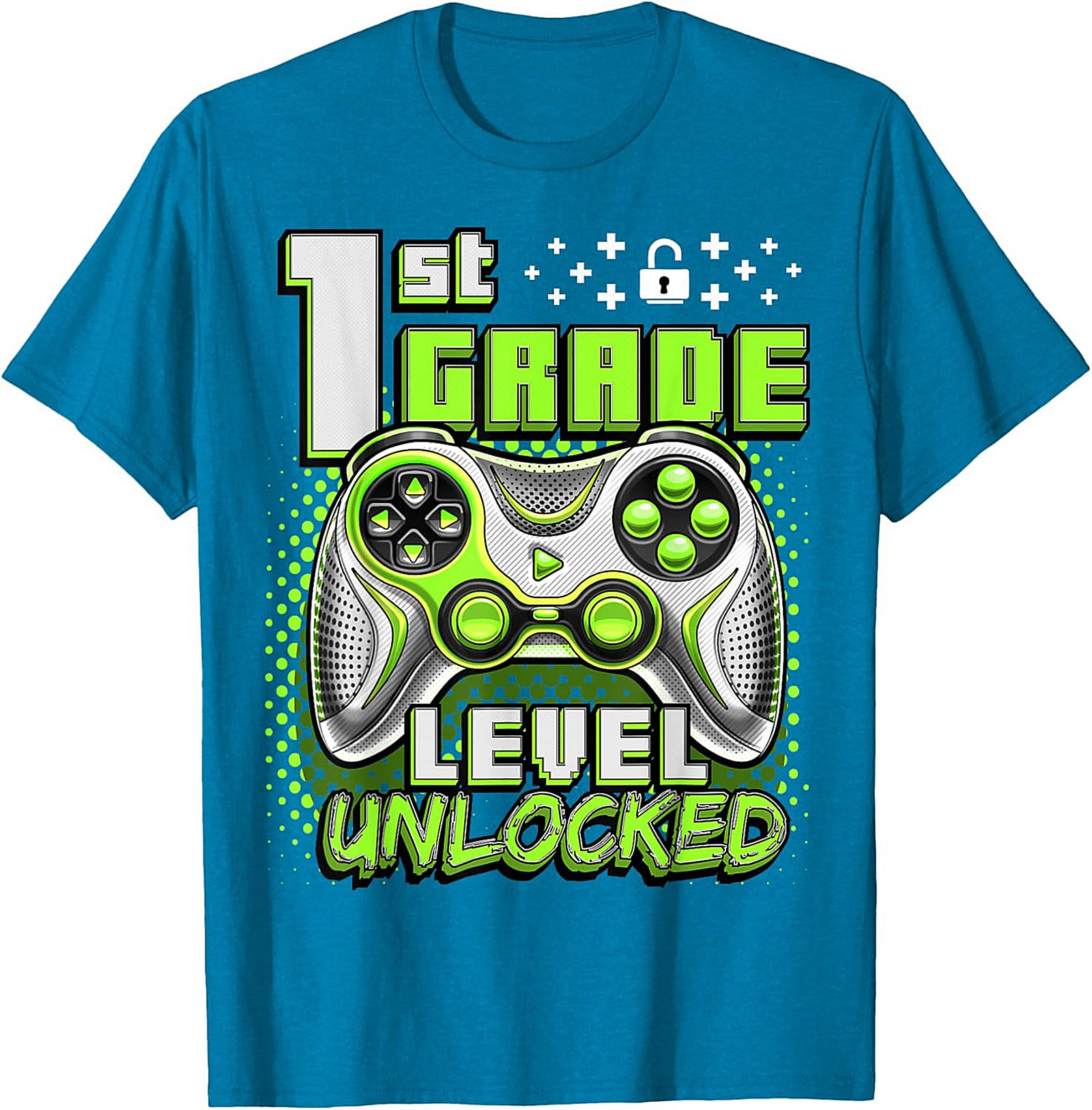 1st Grade Level Unlocked Gamer T-shirt | Back to School Graphic Tee