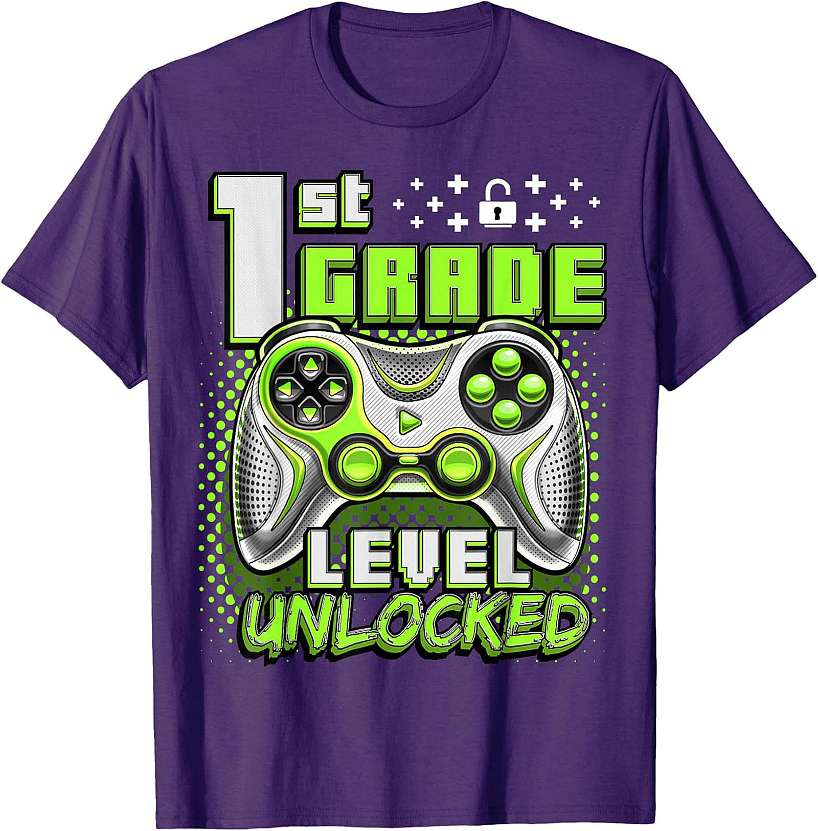 1st Grade Level Unlocked Gamer T-shirt | Back to School Graphic Tee