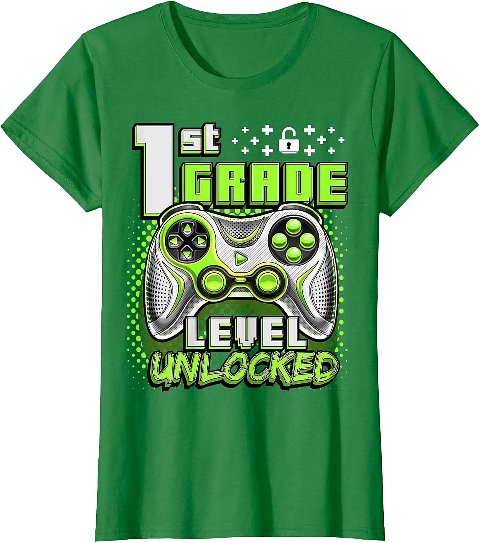 1st Grade Level Unlocked Gamer T-shirt | Back to School Graphic Tee