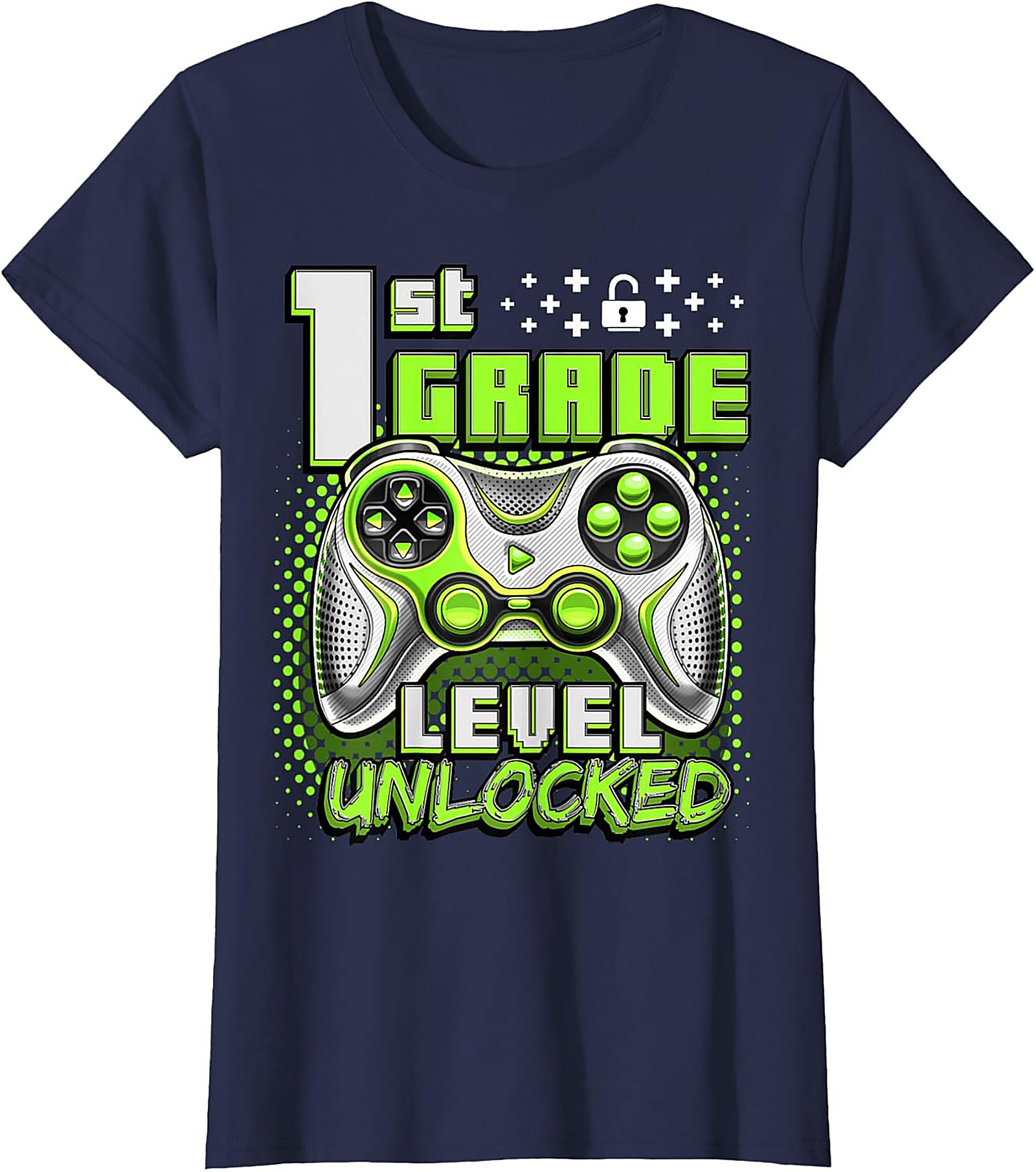 1st Grade Level Unlocked Gamer T-shirt | Back to School Graphic Tee