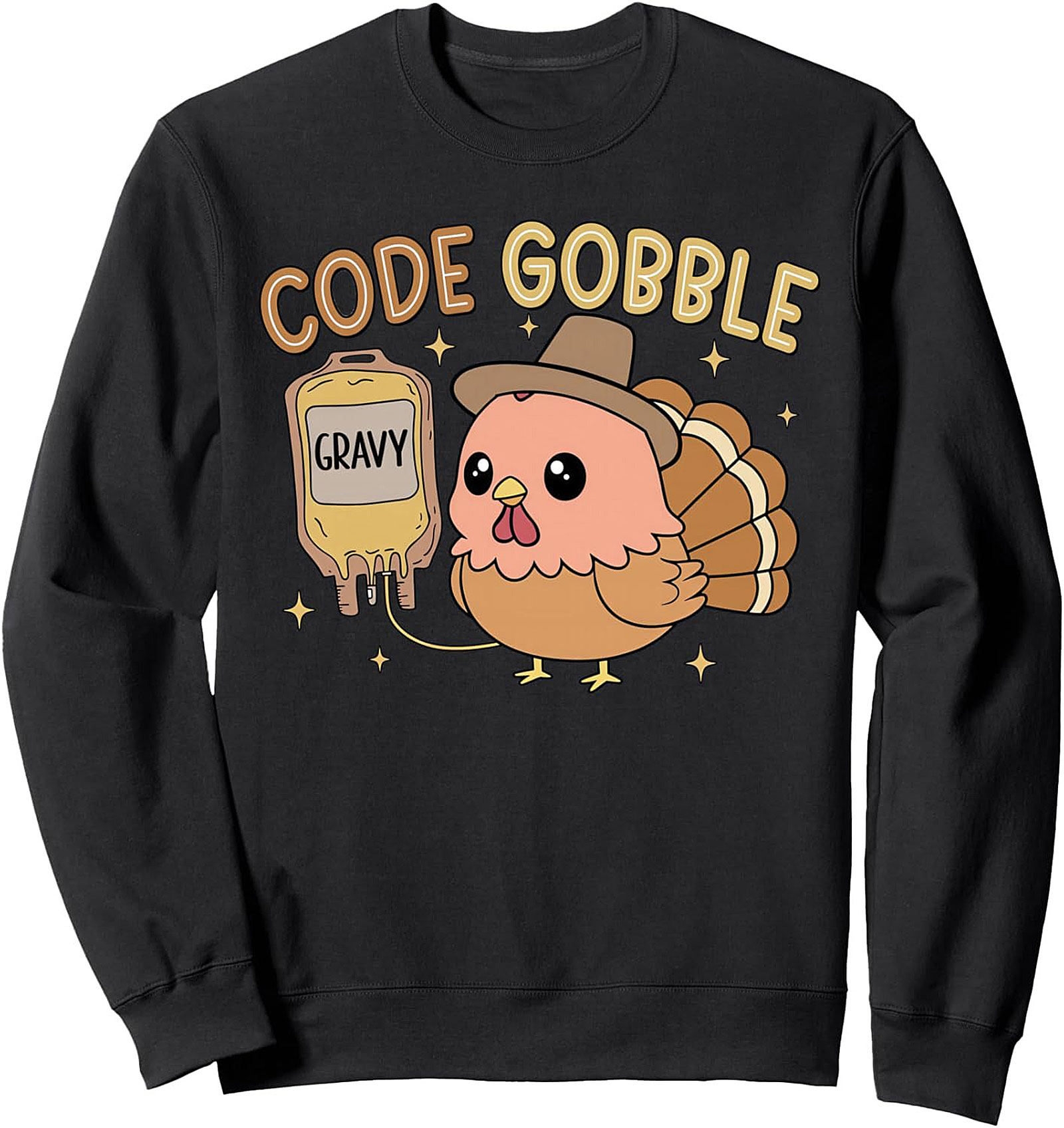 Code Gobble Gravy IV Programming Thanksgiving Crewneck