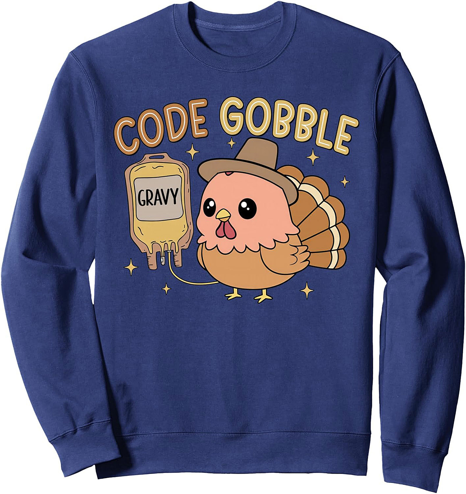 Code Gobble Gravy IV Programming Thanksgiving Crewneck