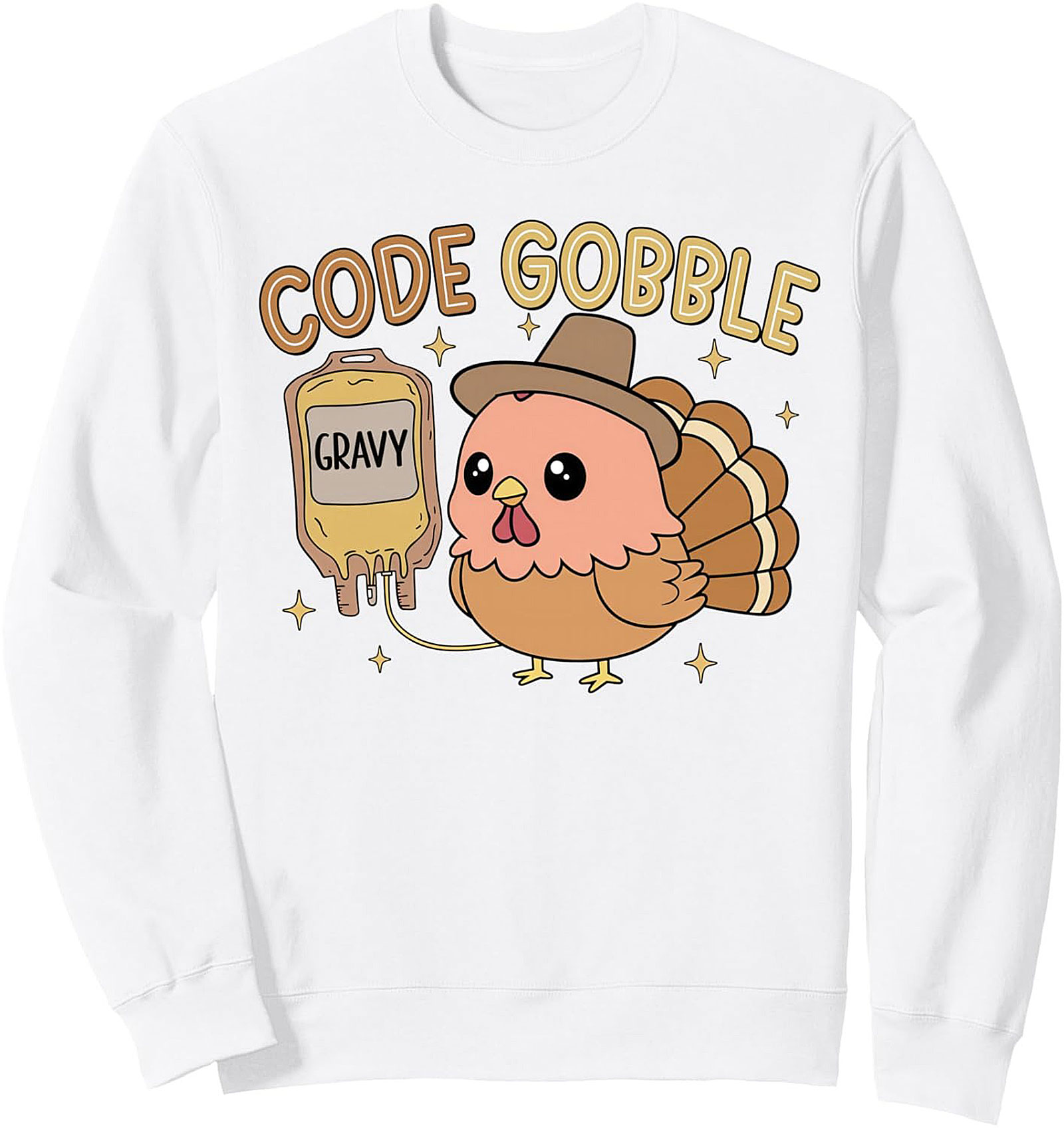 Code Gobble Gravy IV Programming Thanksgiving Crewneck