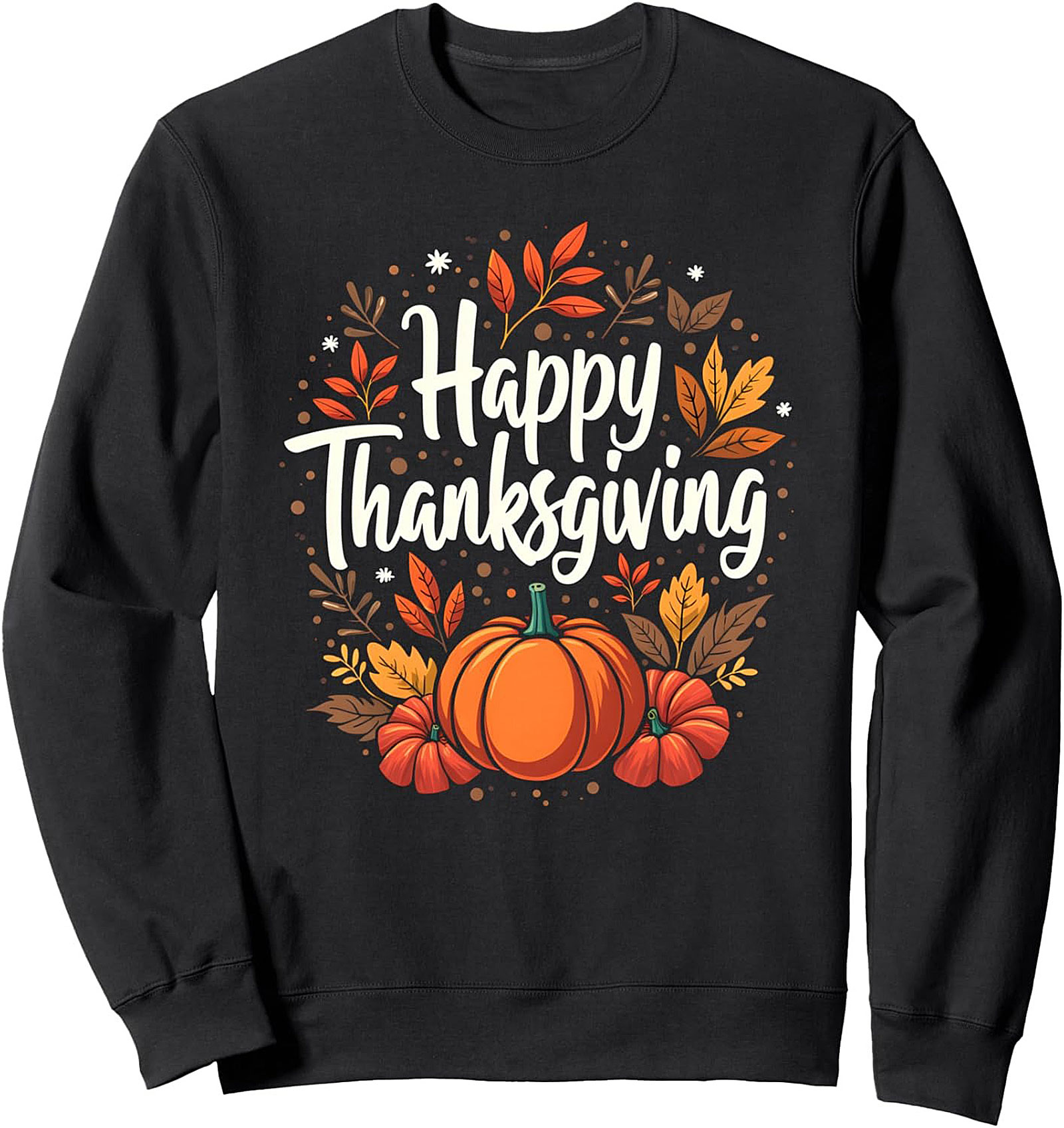 Happy Thanksgiving Crewneck Sweatshirt | Cozy Fall Pullover