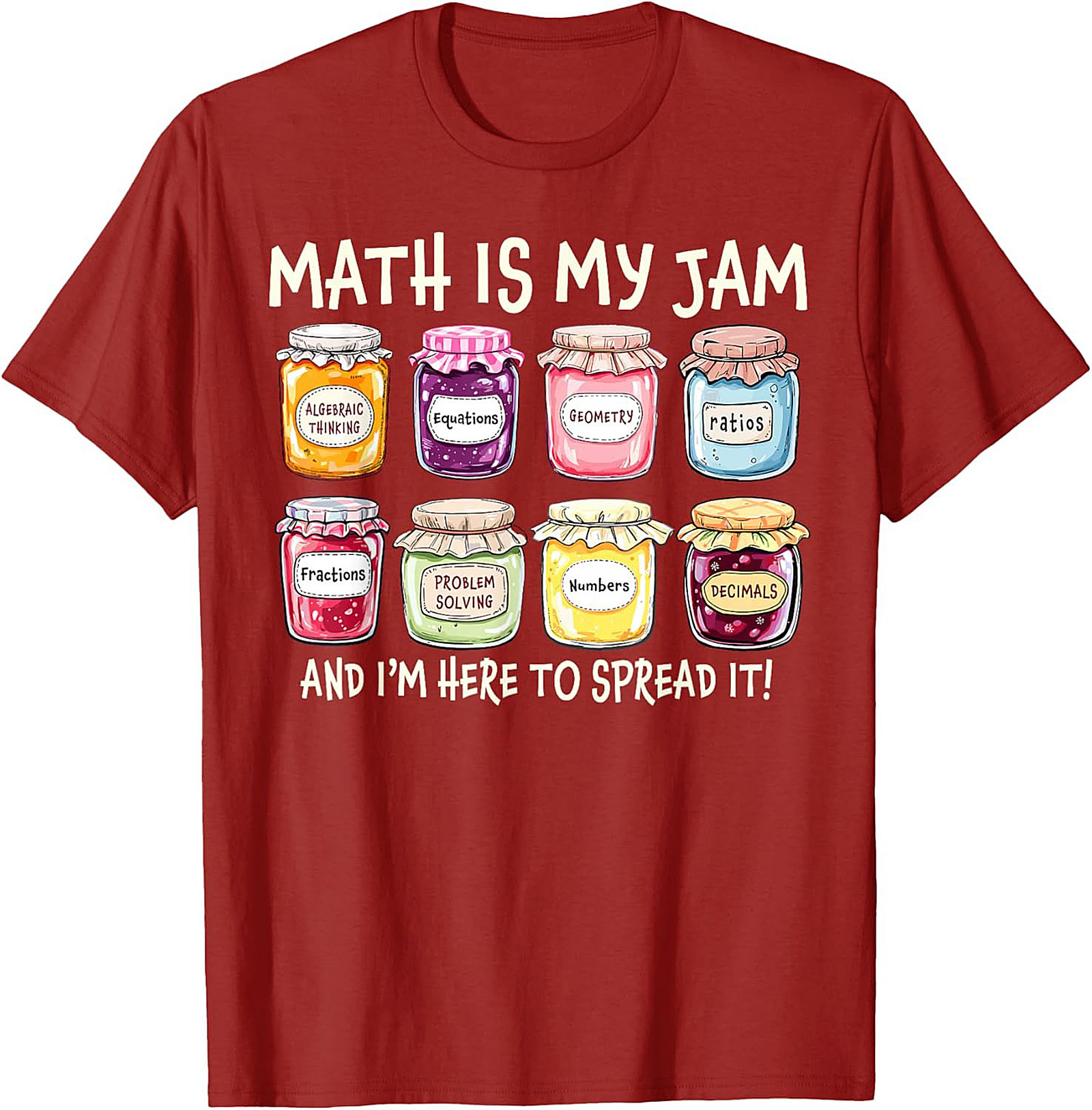  Funny Math Is My Jam T-shirt Math Lover Graphic Tee