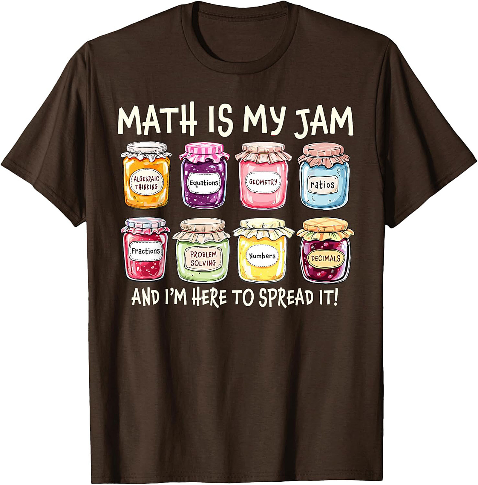  Funny Math Is My Jam T-shirt Math Lover Graphic Tee