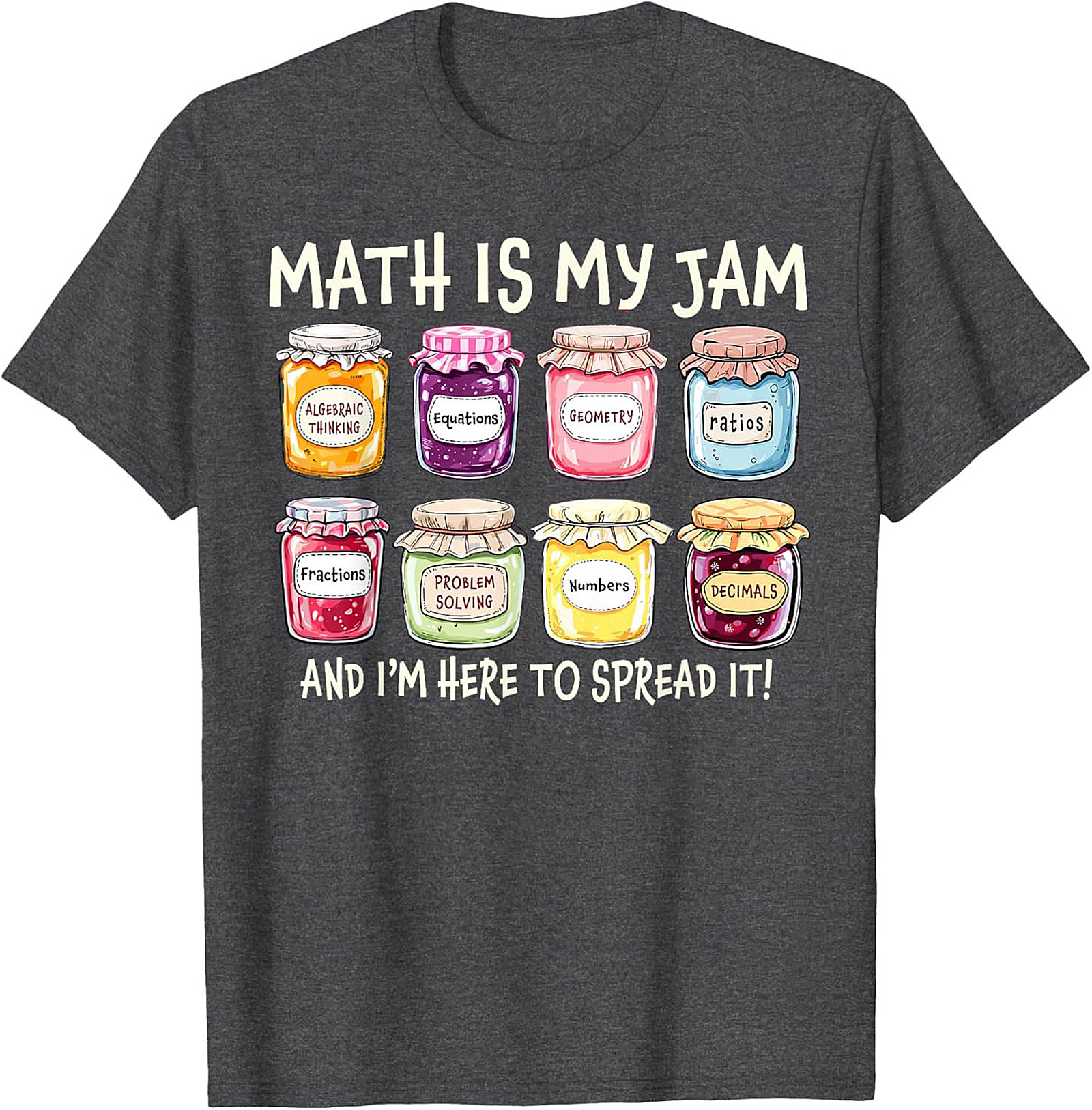  Funny Math Is My Jam T-shirt Math Lover Graphic Tee