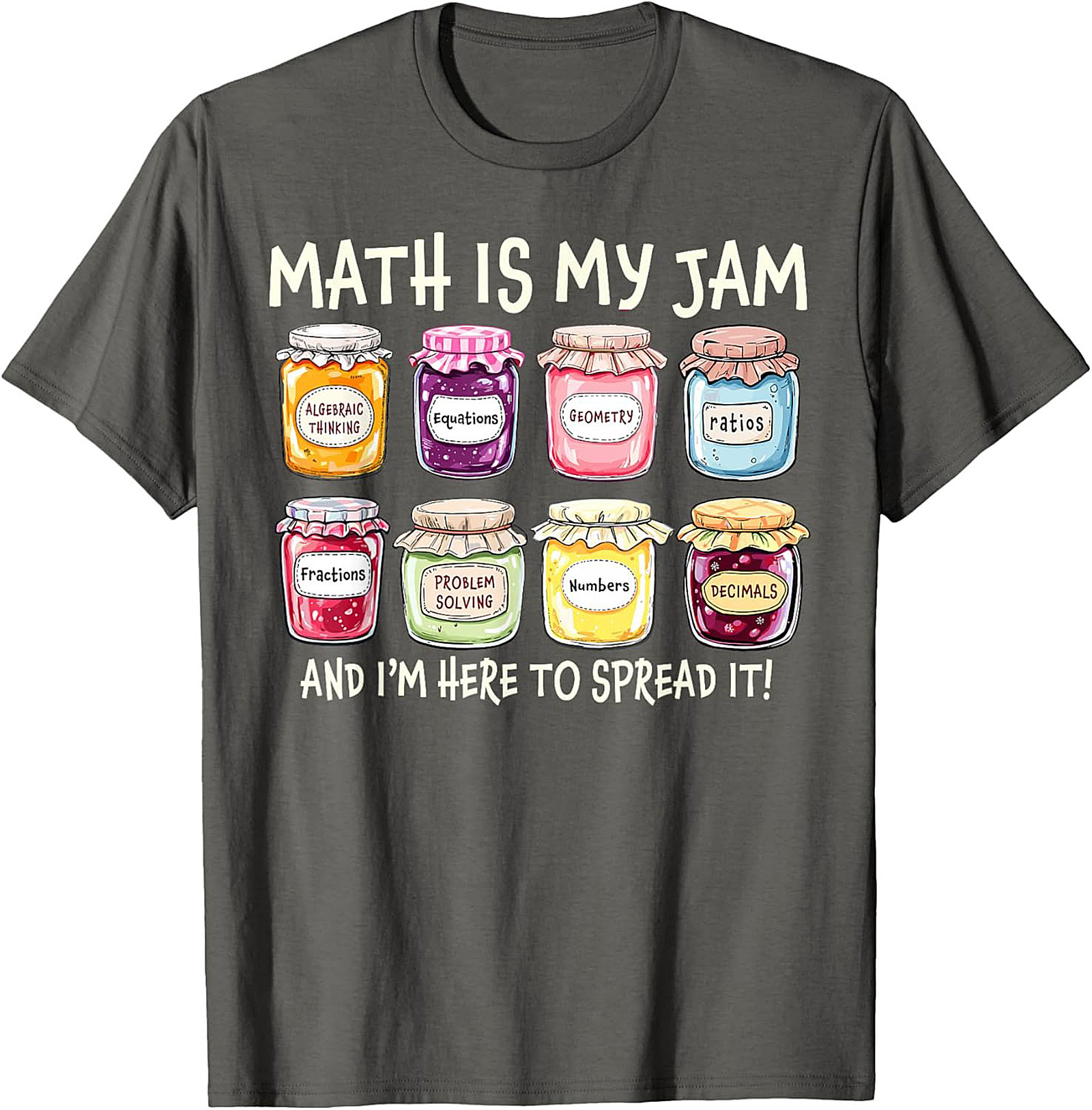  Funny Math Is My Jam T-shirt Math Lover Graphic Tee