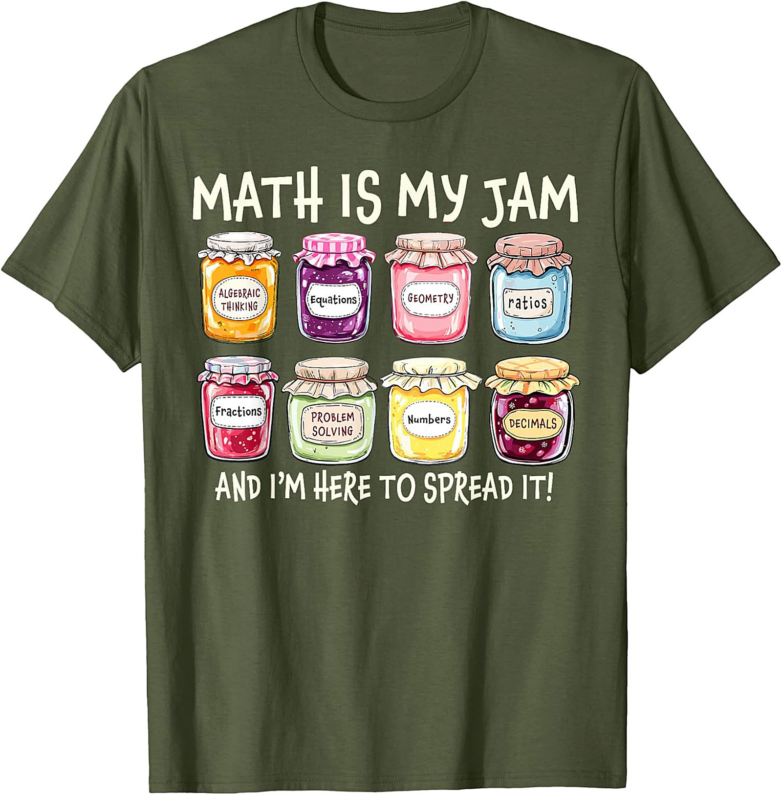  Funny Math Is My Jam T-shirt Math Lover Graphic Tee