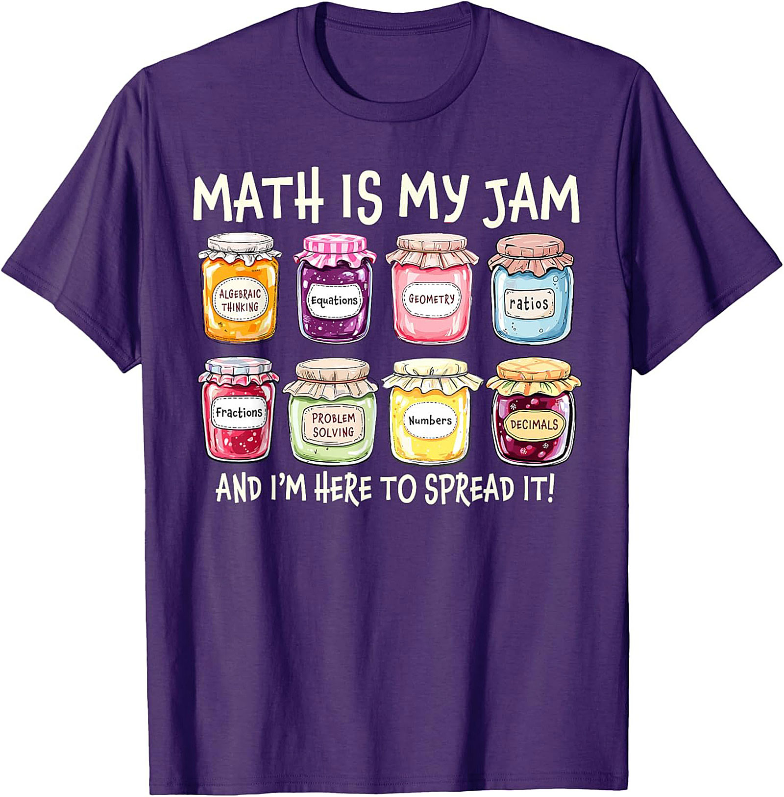  Funny Math Is My Jam T-shirt Math Lover Graphic Tee