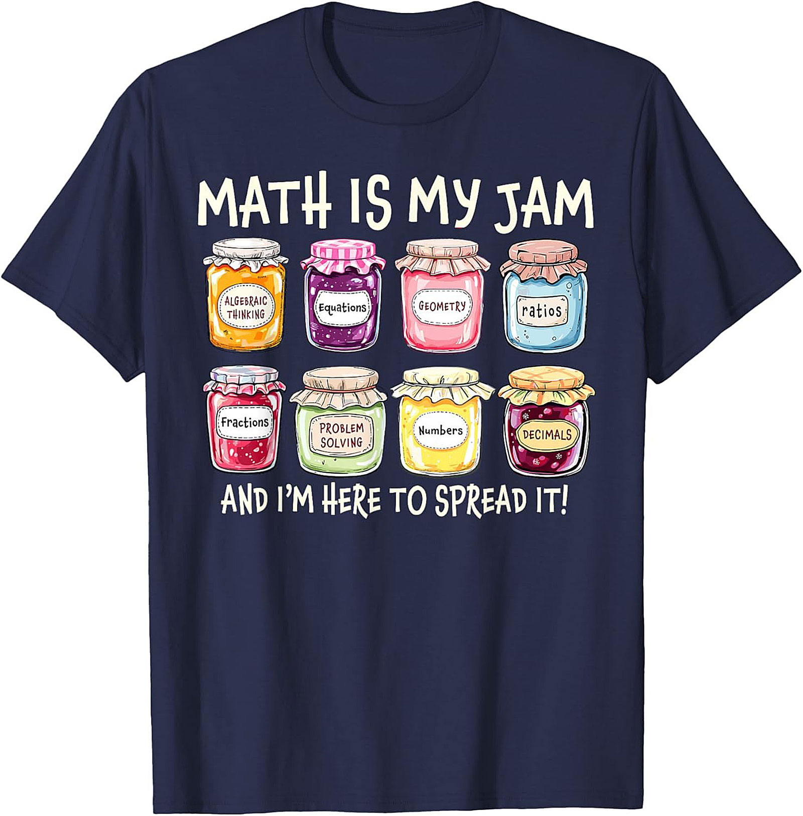  Funny Math Is My Jam T-shirt Math Lover Graphic Tee