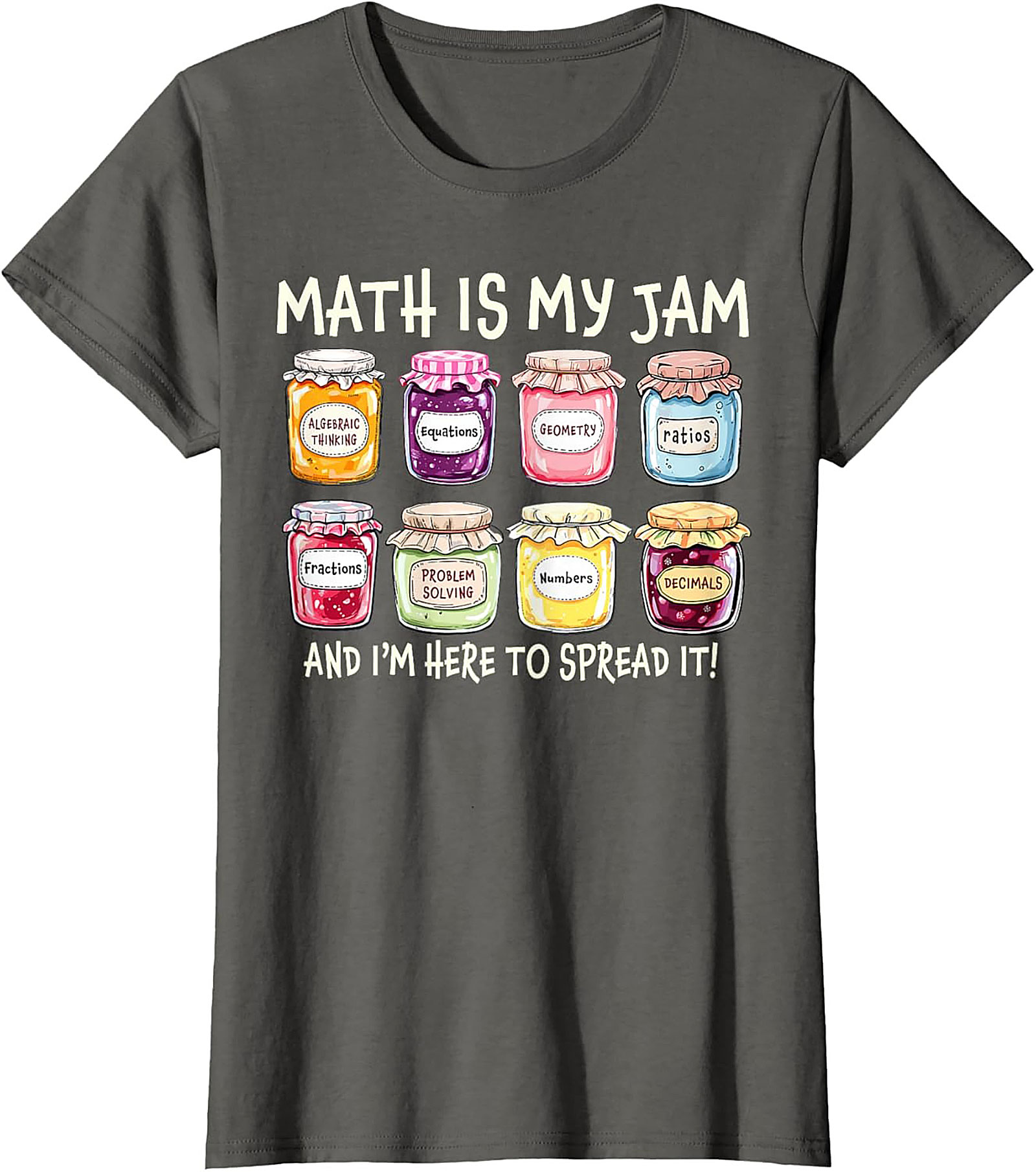  Funny Math Is My Jam T-shirt Math Lover Graphic Tee