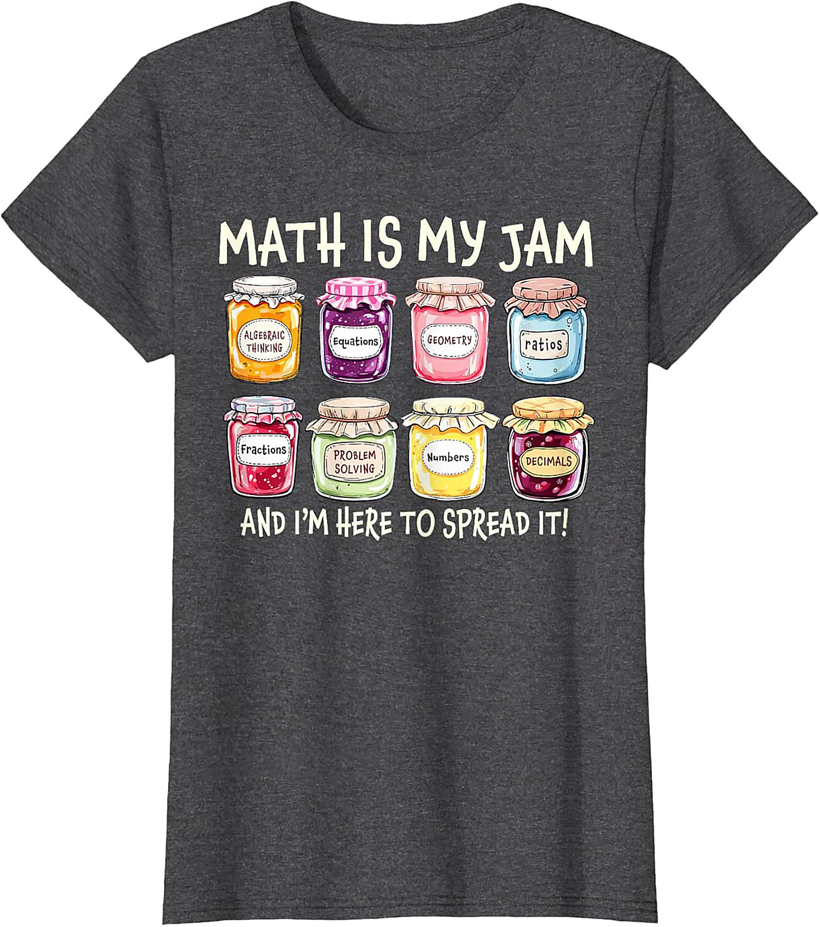  Funny Math Is My Jam T-shirt Math Lover Graphic Tee