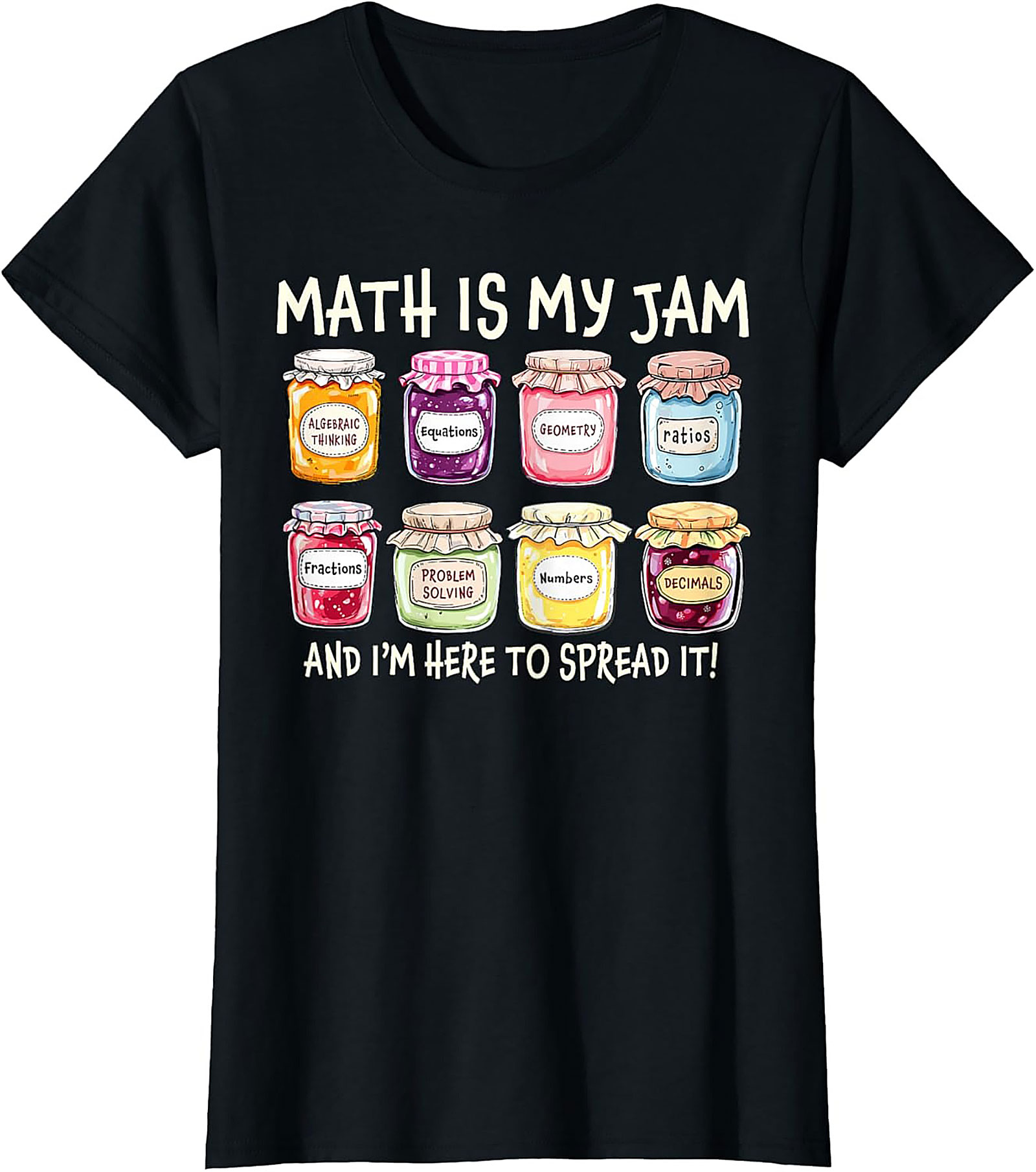  Funny Math Is My Jam T-shirt Math Lover Graphic Tee