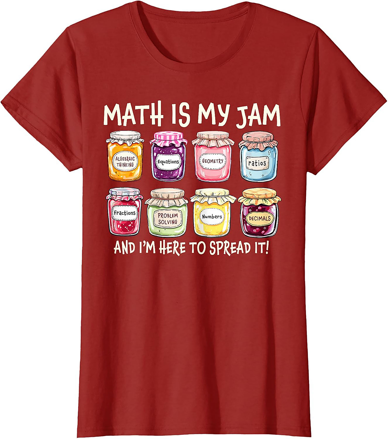  Funny Math Is My Jam T-shirt Math Lover Graphic Tee