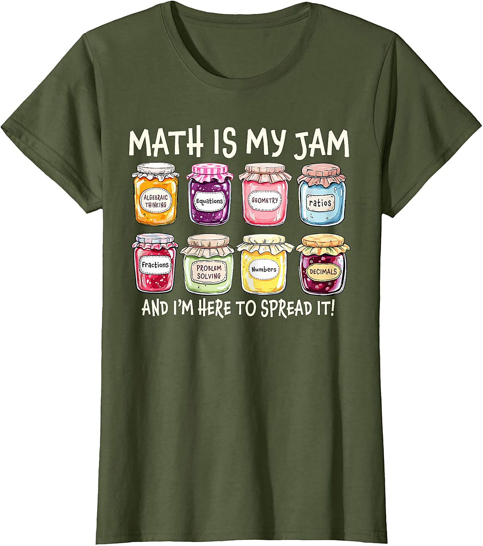  Funny Math Is My Jam T-shirt Math Lover Graphic Tee