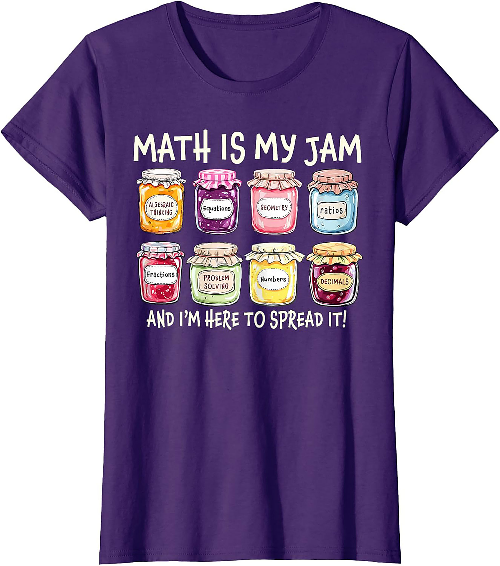 Funny Math Is My Jam T-shirt Math Lover Graphic Tee
