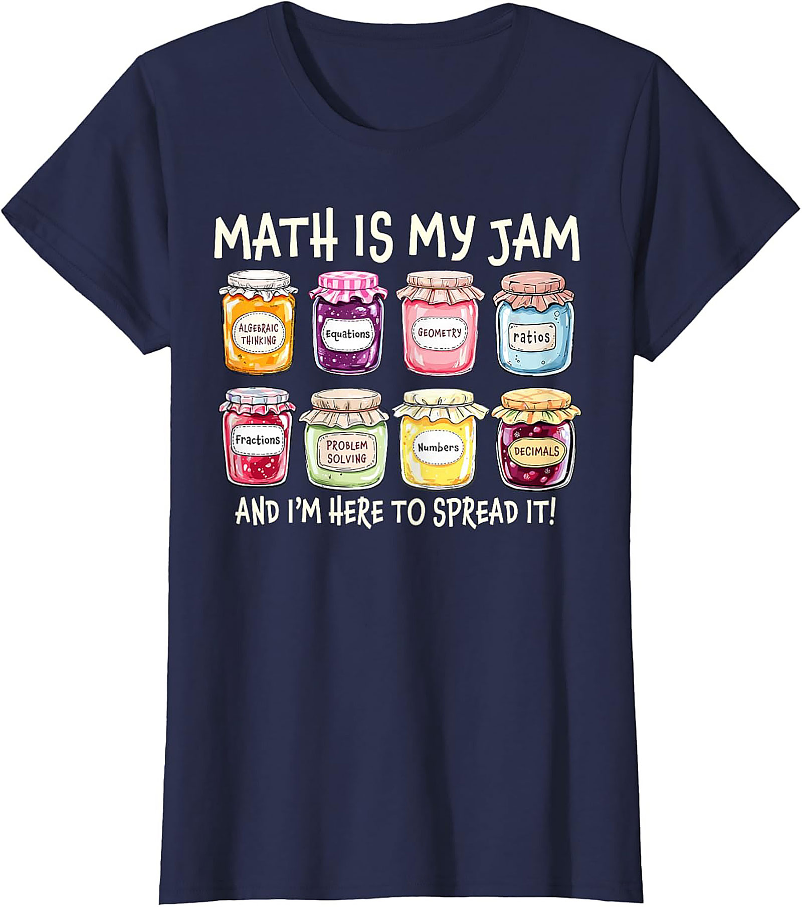  Funny Math Is My Jam T-shirt Math Lover Graphic Tee